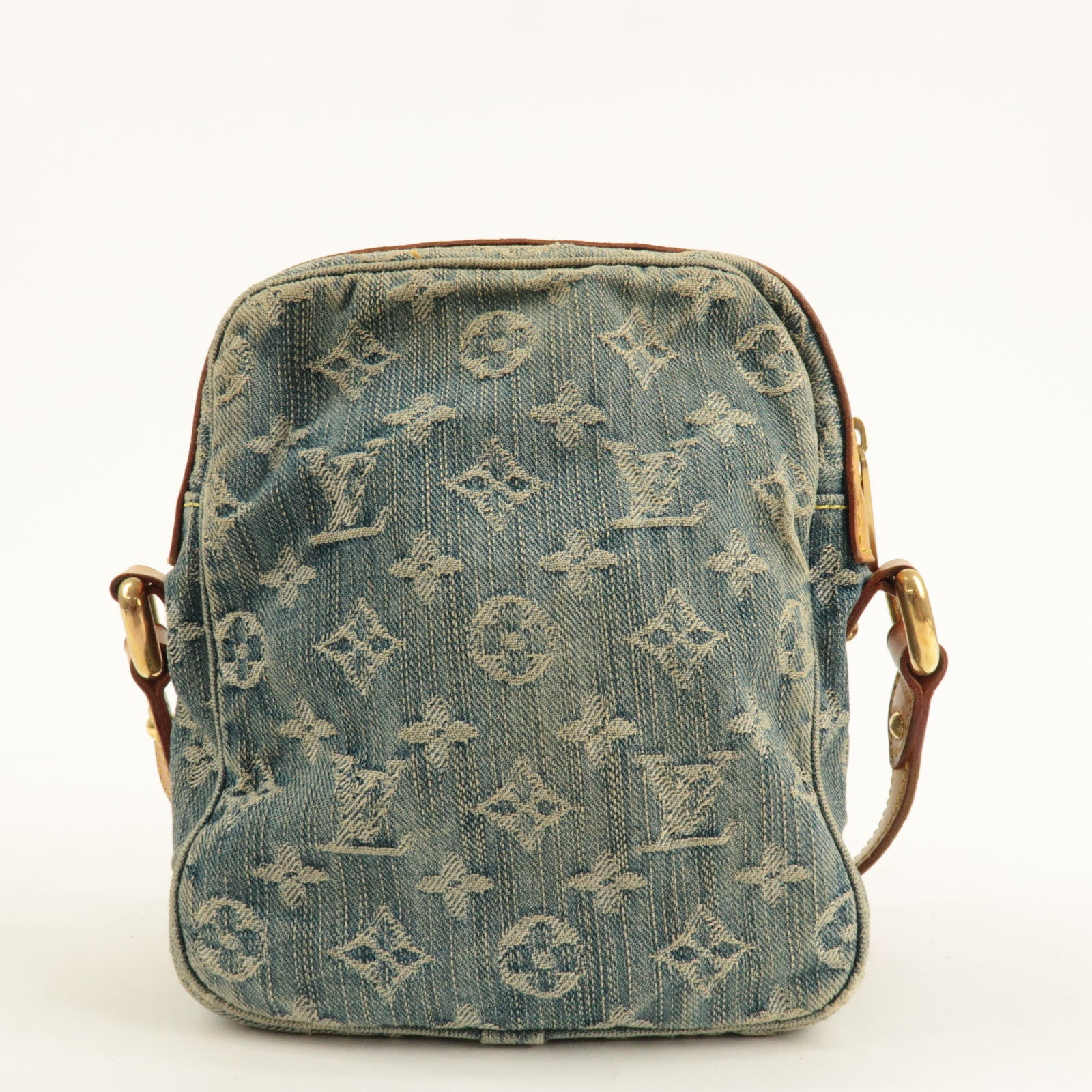 Louis Vuitton Monogram Denim Camera Bag Shoulder Bag Blue M95348
