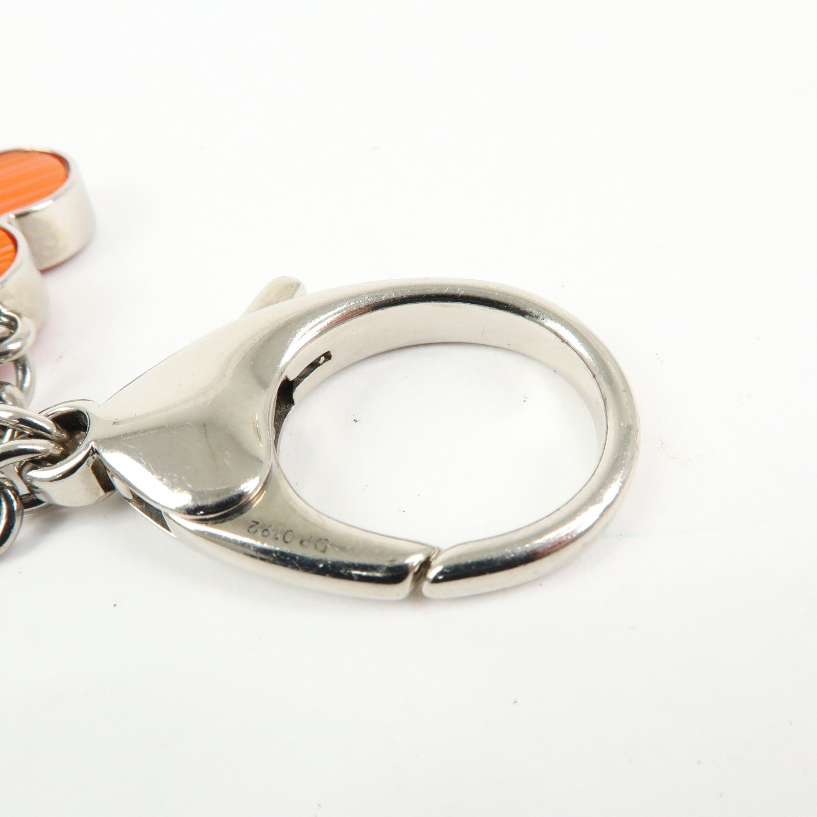 Louis Vuitton Bijou Sac Chaine Fleur d'Epi Orange Silver M66468