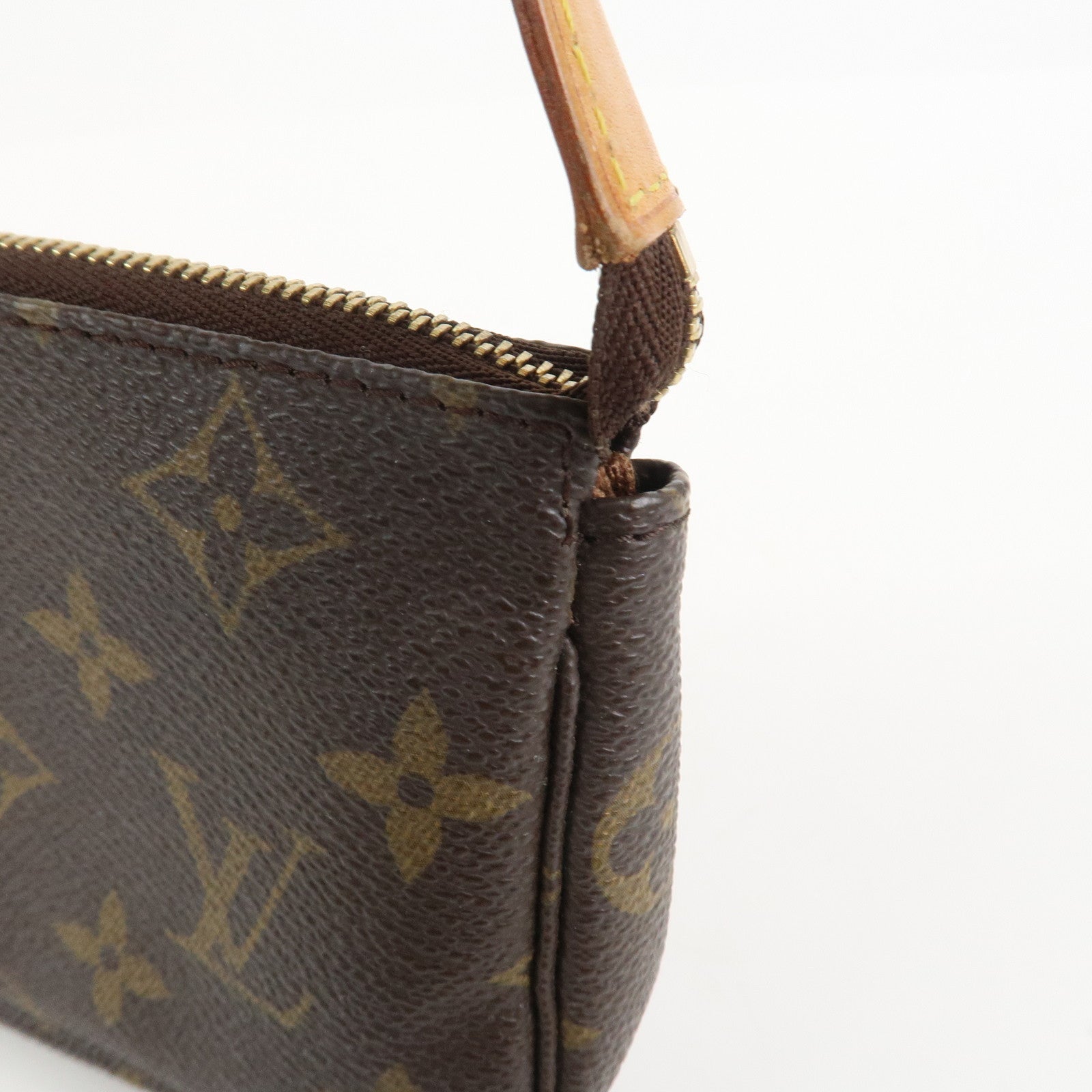 Louis Vuitton Monogram Mini Pochette Accessoires Hand Bag M58009