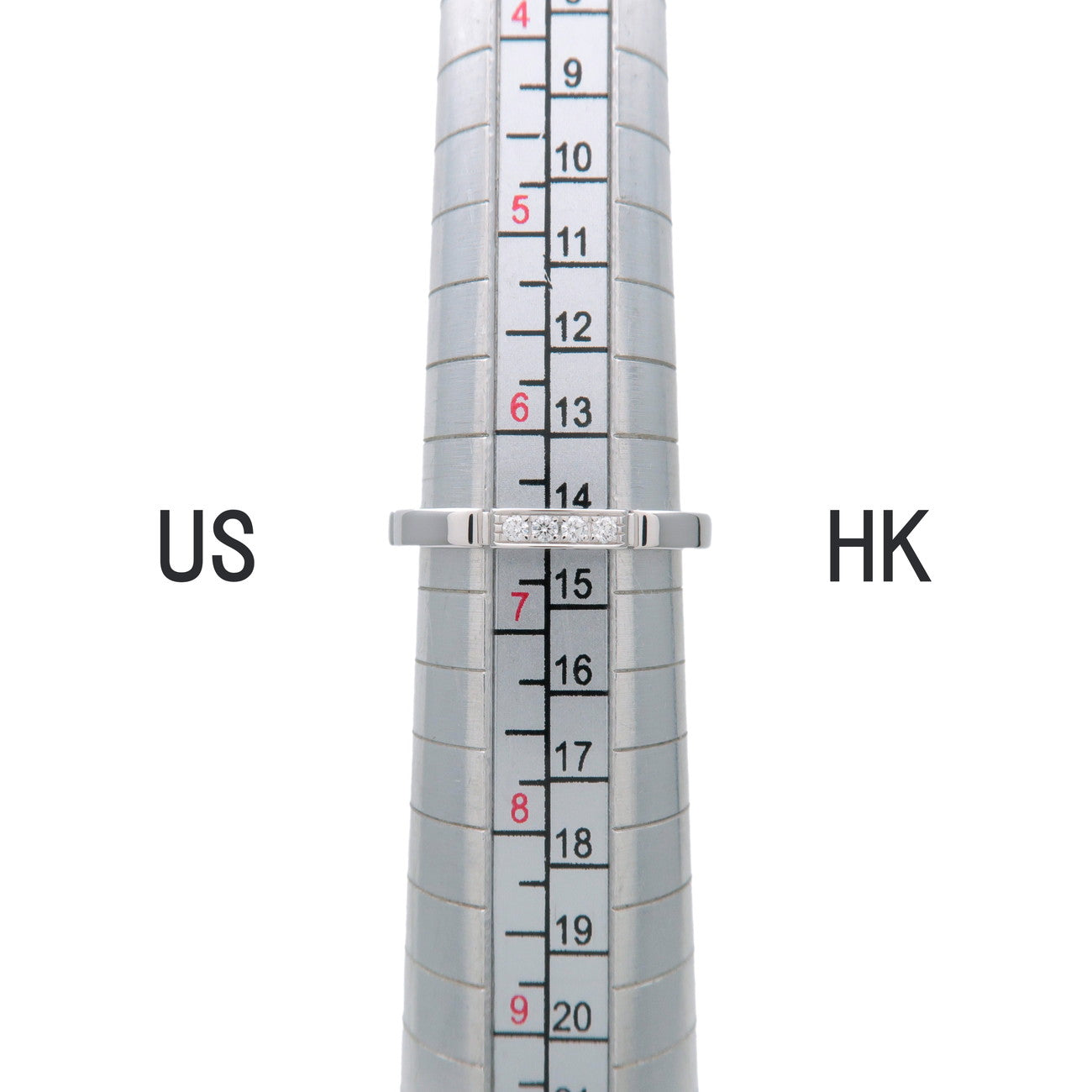 Cartier Maillon Panthere 4P Diamond Ring 750WG #53 US6.5 EU53 HK14