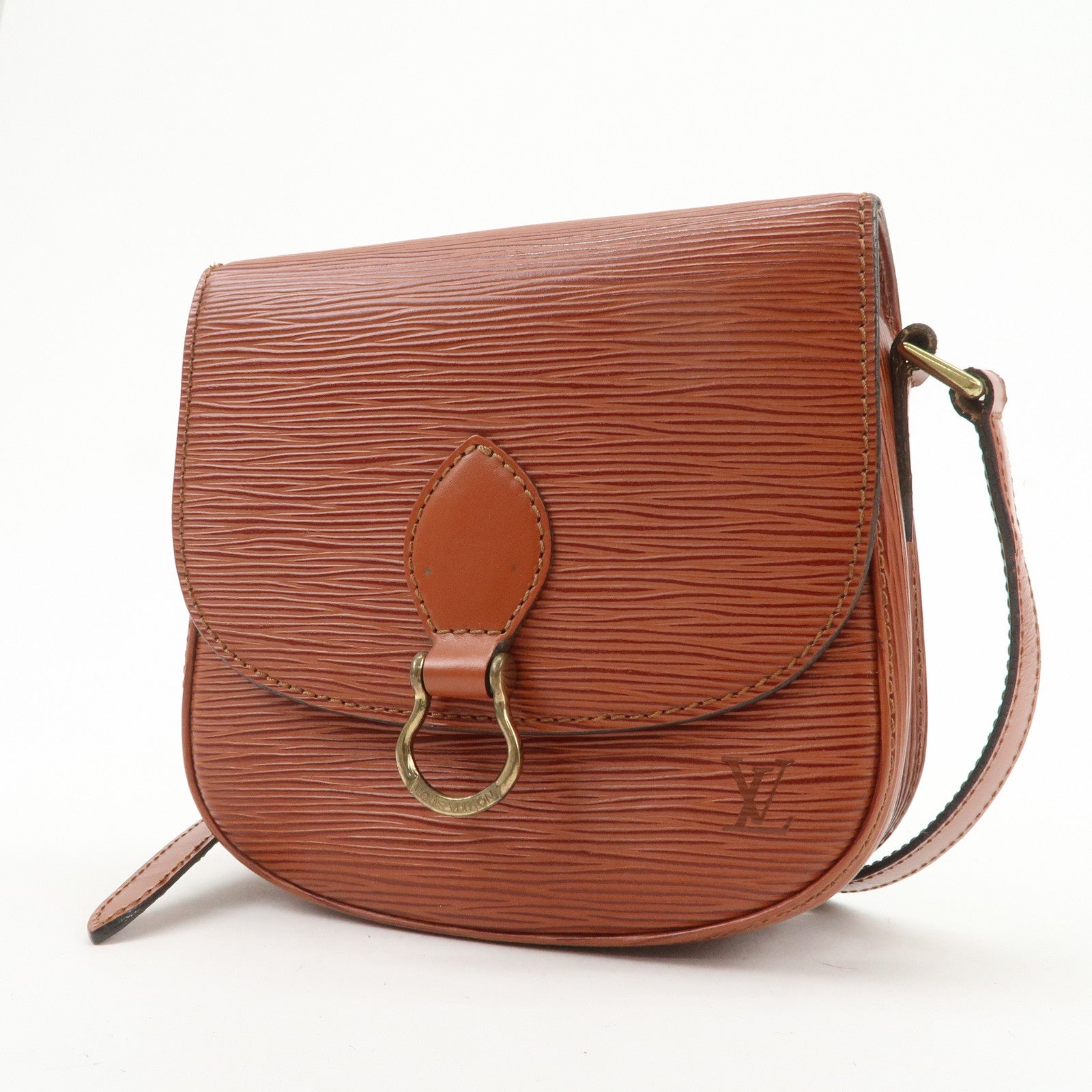 Louis Vuitton Epi Mini Saint Cloud Shoulder Bag Kenya Brown M52213