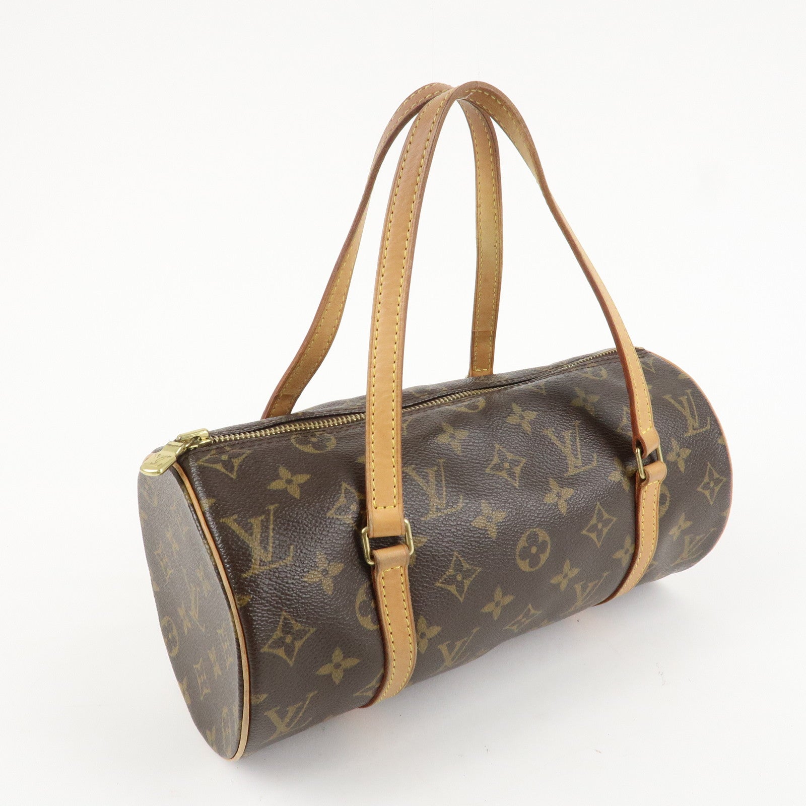 Louis Vuitton Monogram Papillon 26 Hand Bag Shoulder Bag Brown M51386 Used