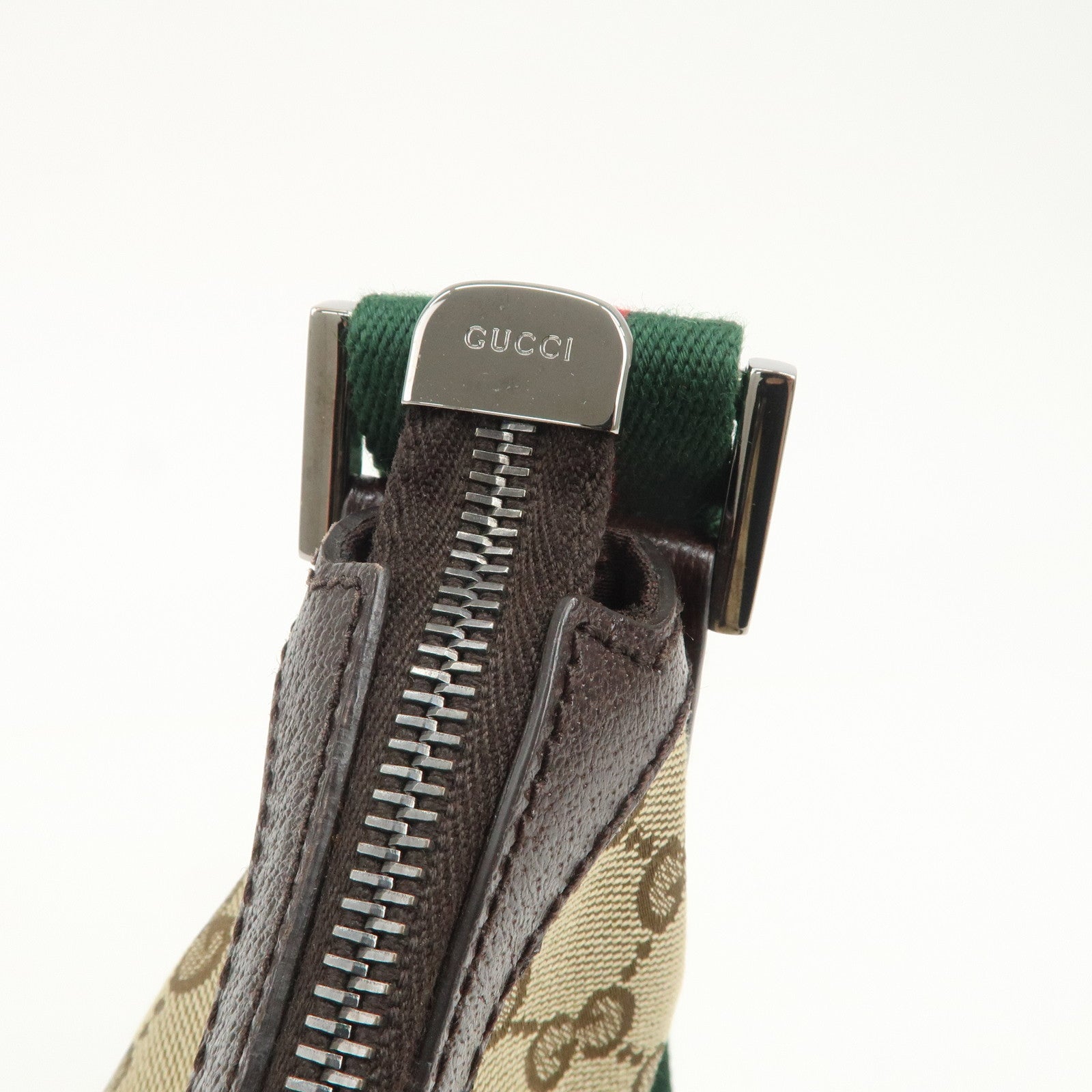 GUCCI Sherry GG Canvas Leather Shoulder Bag Crossbody Bag 181092