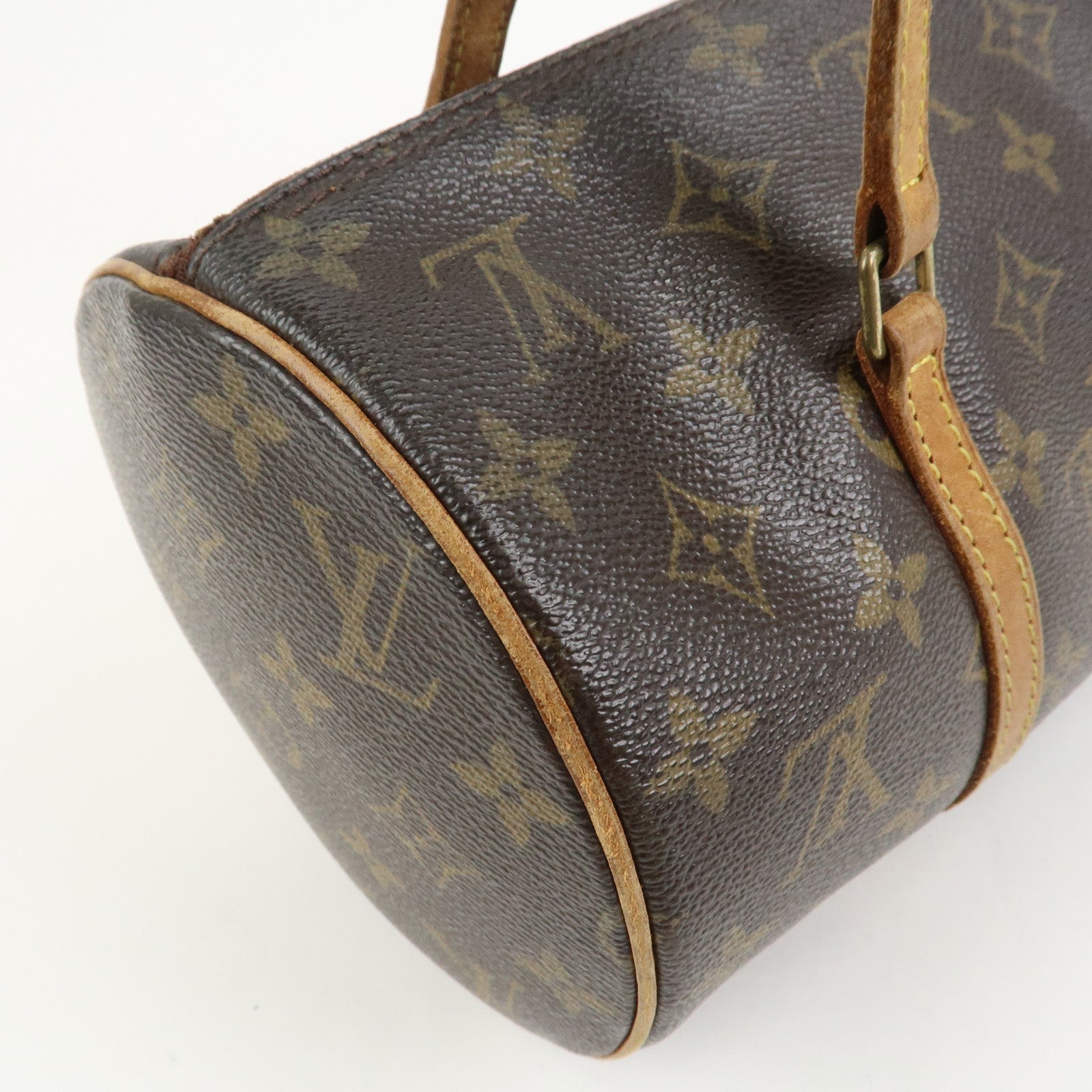 Louis Vuitton Monogram Papillon 30 Hand Bag Brown M51385