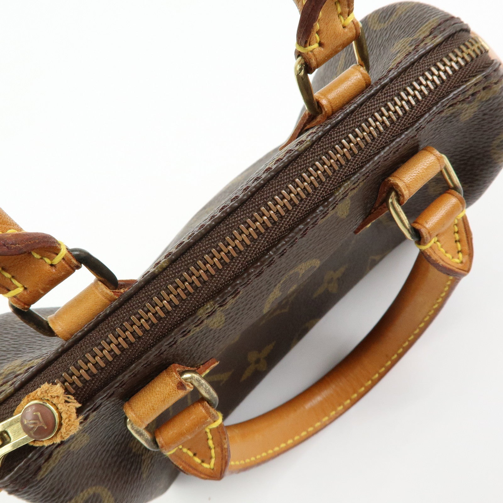 Louis Vuitton Monogram Canvas Mini Speedy Hand Bag Brown M41534