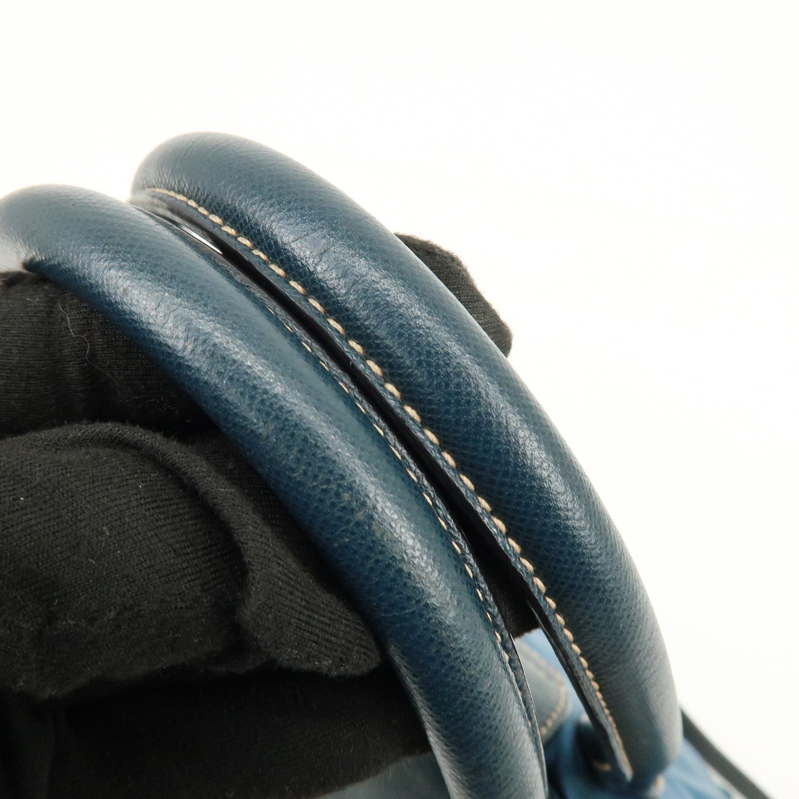 PRADA Triangle Logo 2Way Bag Hand Bag Shoulder Bag Blue BN2541