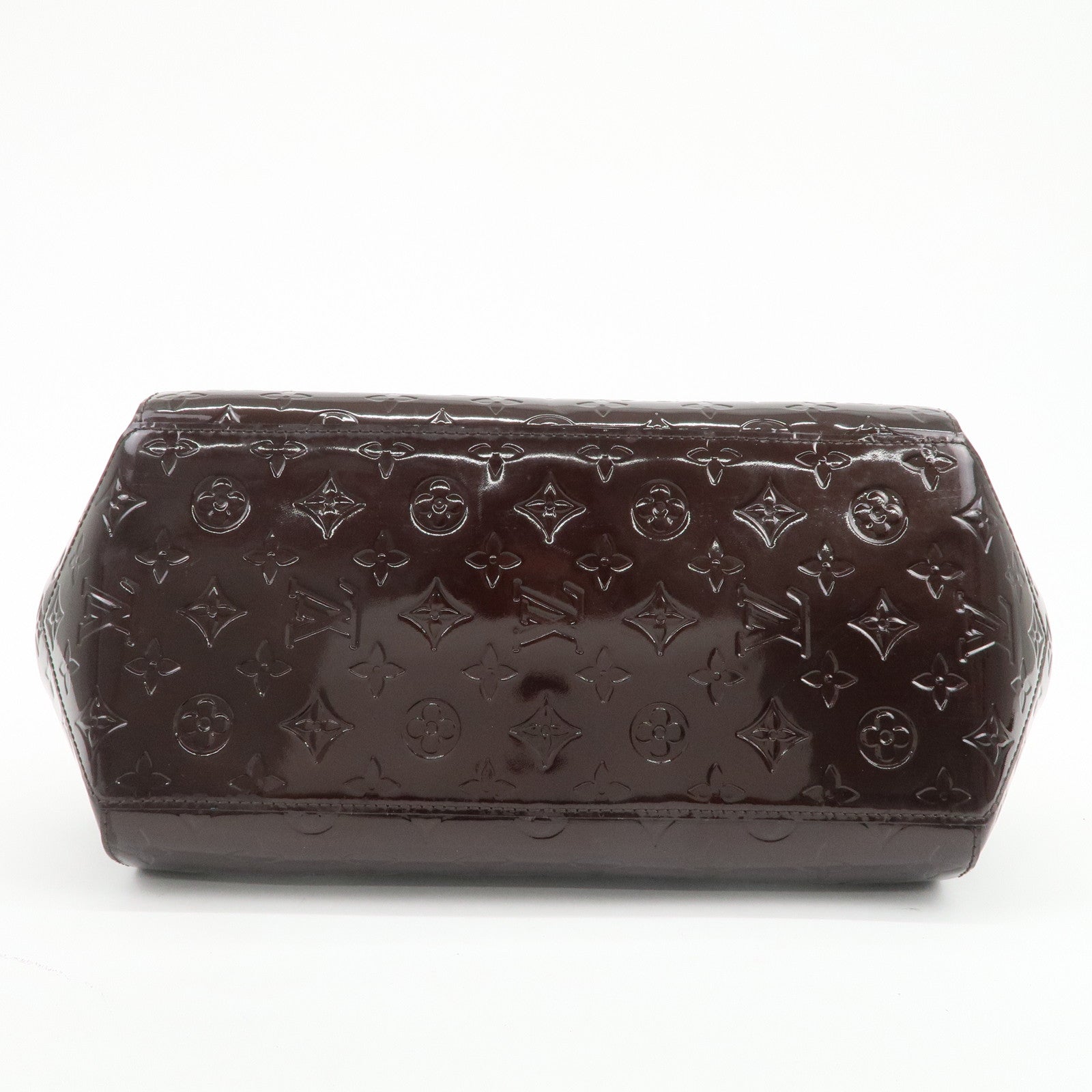 Louis Vuitton Monogram Vernis Sherwood PM Hand Bag Amarante M91493