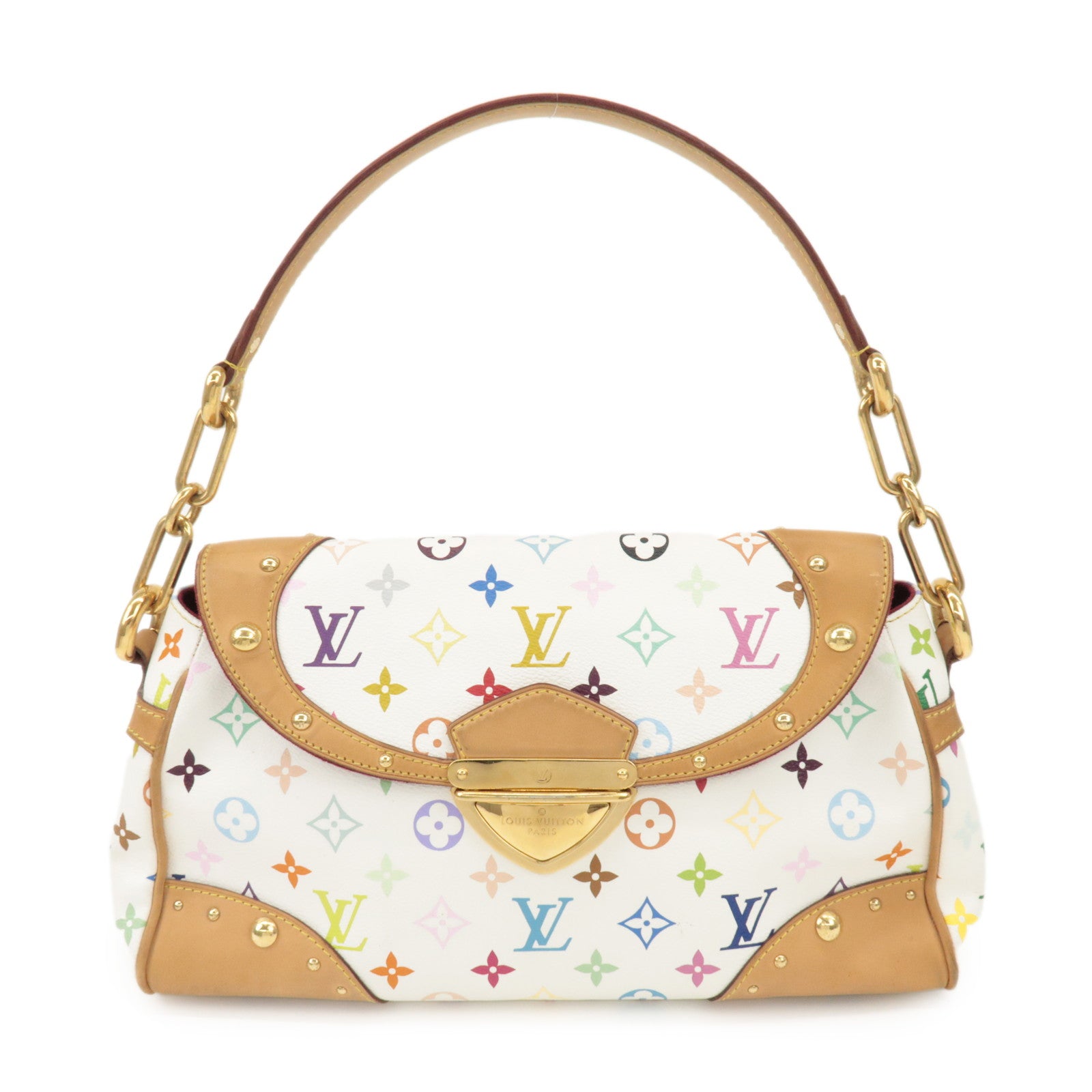 Louis Vuitton Monogram Beverly MM Shoulder Bag Blanc M40203 Used