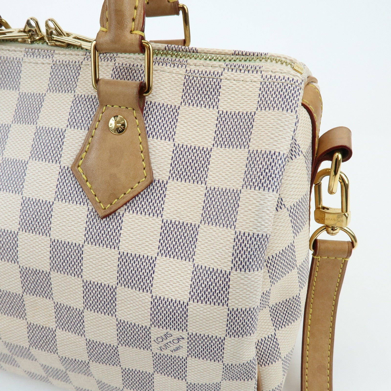 Louis Vuitton Damier Azur Speedy Bandouliere 25 Boston Bag N40608