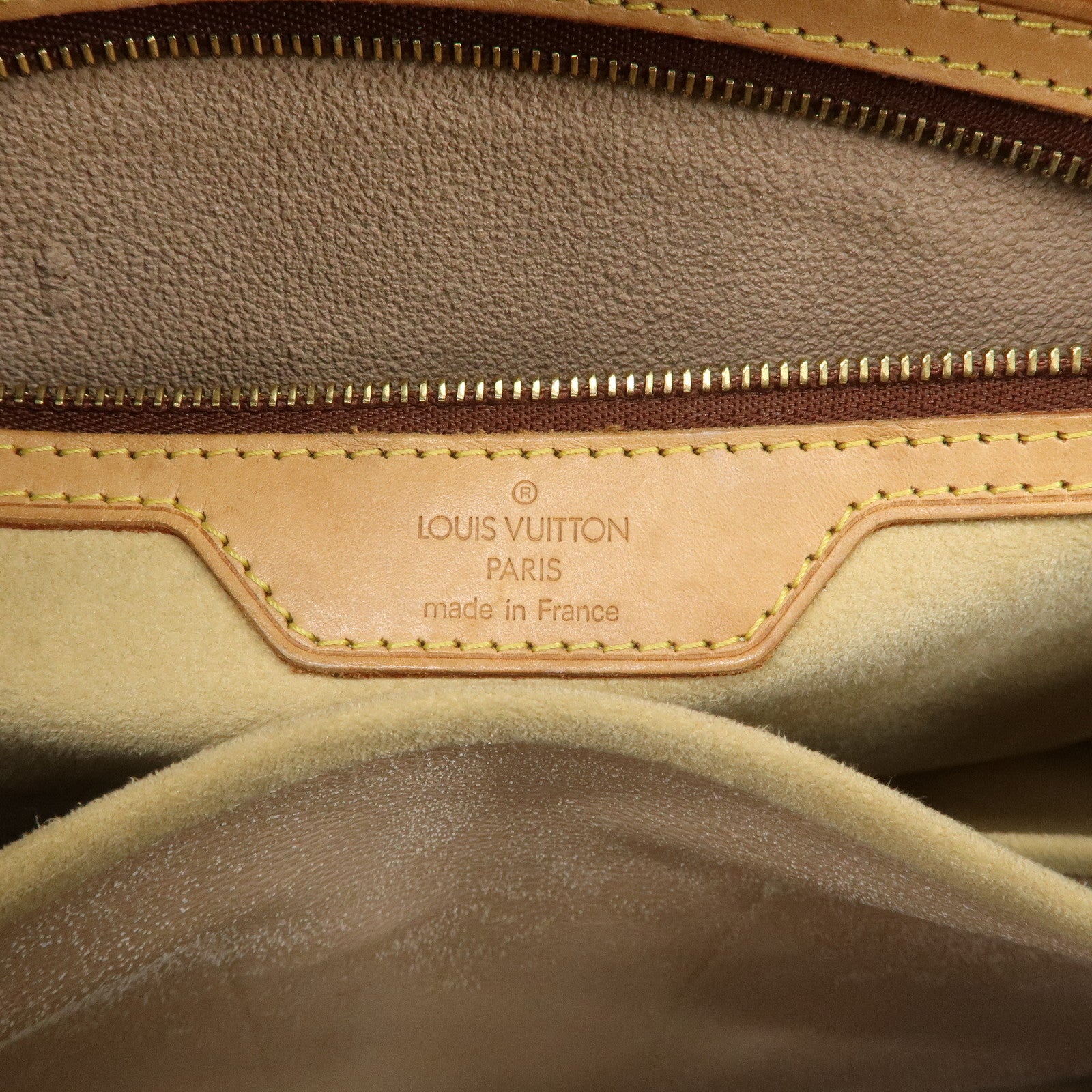 Louis Vuitton Monogram Luco Tote Bag Shoulder Bag Brown M51155 Used