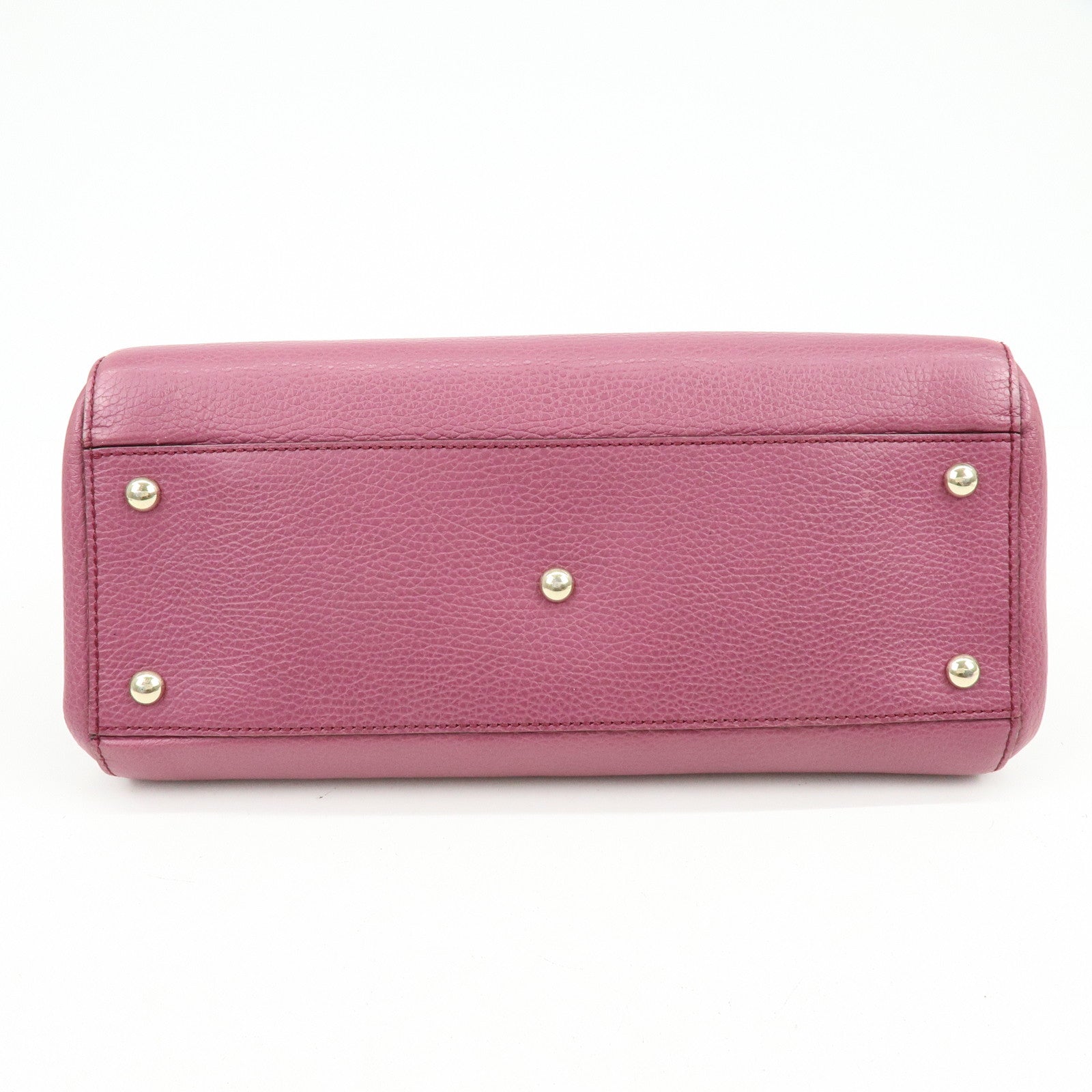 GUCCI Logo Leather 2Way Bag Hand Bag Shoulder Bag Pink 391987