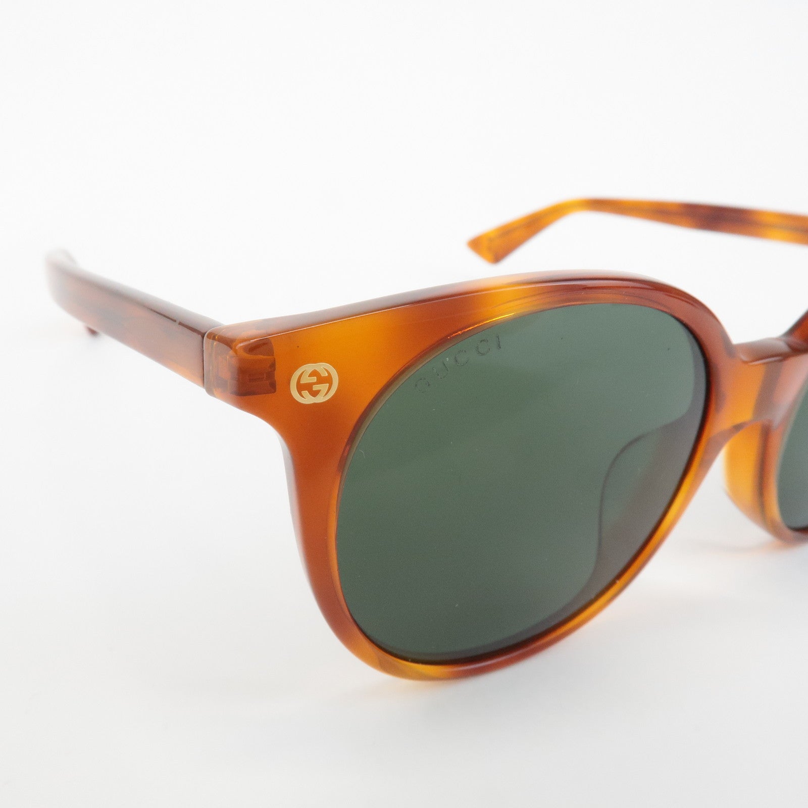 GUCCI Interlocking G Plastic Sunglasses Brown GG0091SA 53□18-145 Used