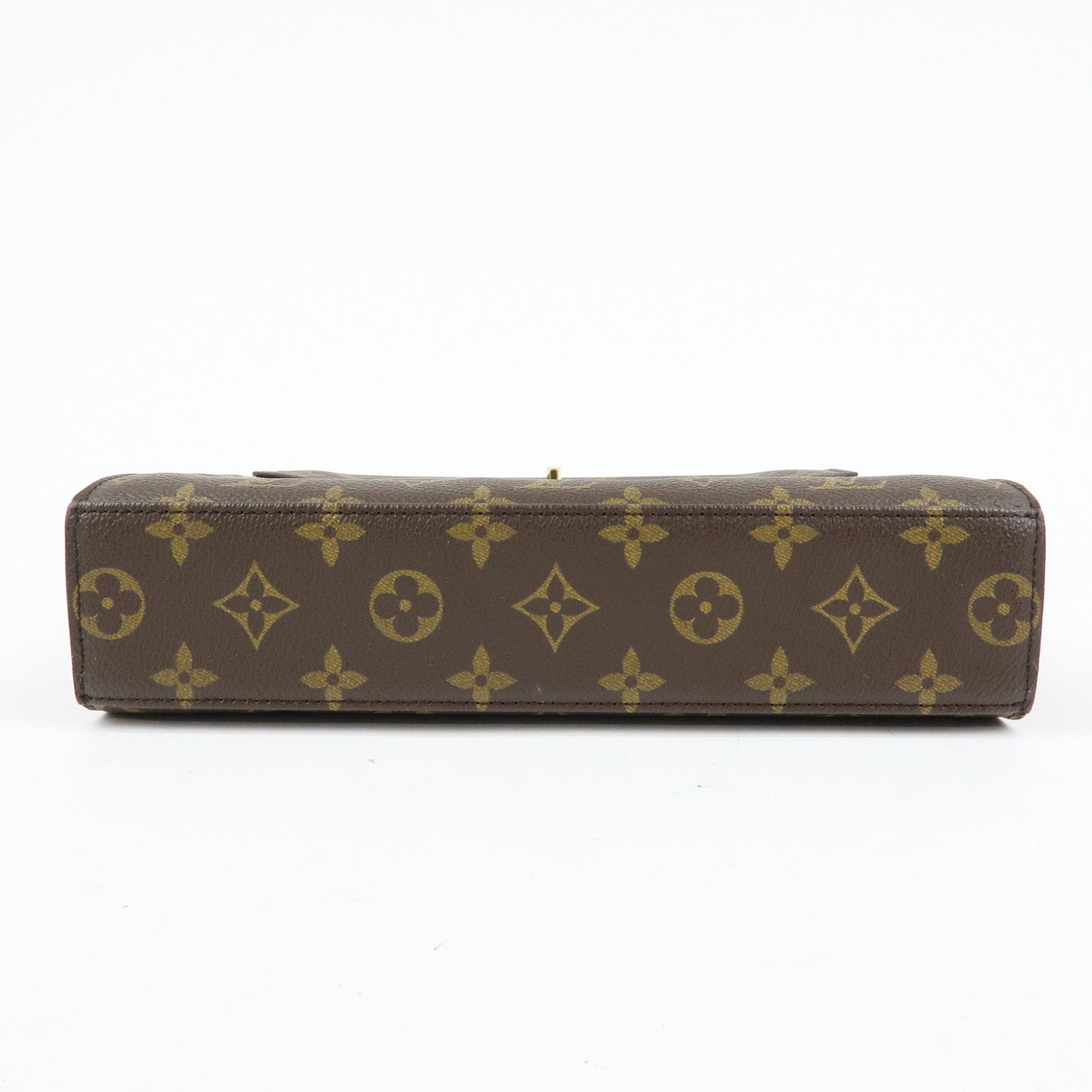 Louis Vuitton Monogram Malesherbes Canvas Hand Bag Brown M51379