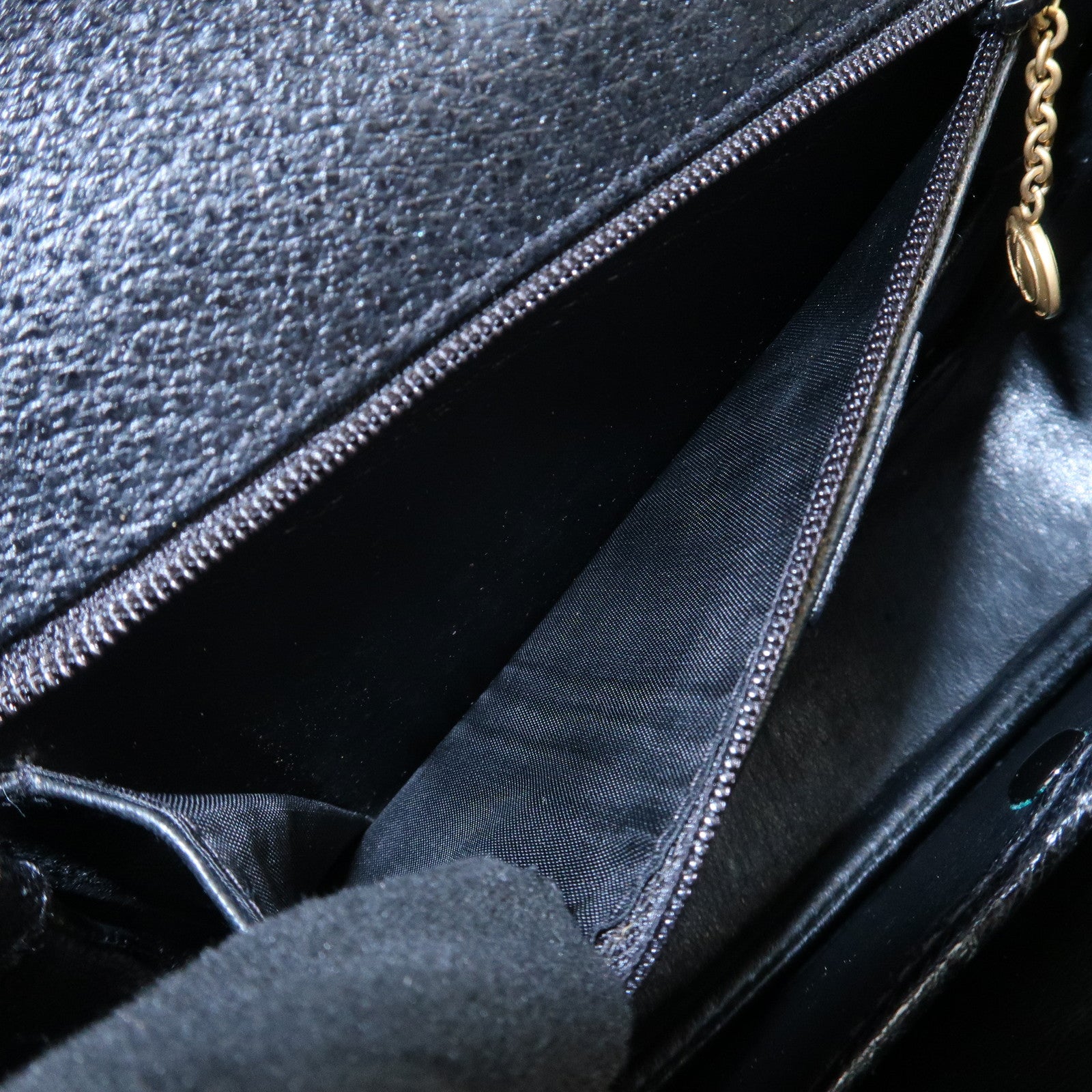 GUCCI Bamboo Leather 2Way Bag Hand Bag Shoulder Bag Black 000・2013