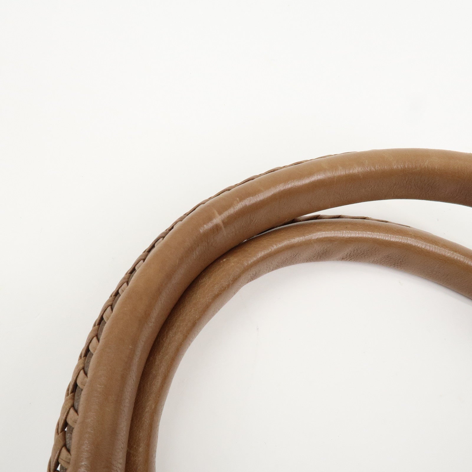 Christian Dior Trotter Canvas Leather Hand Bag Shoulder Bag Brown