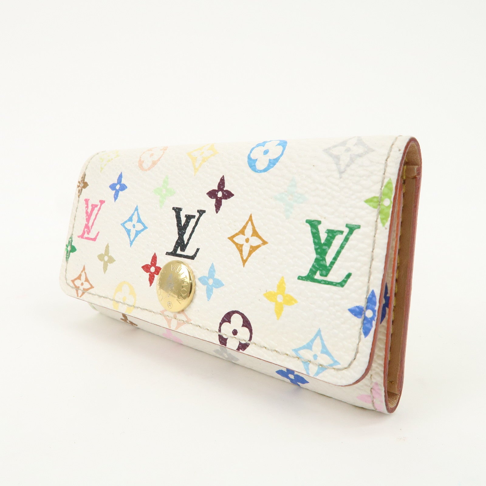 Louis Vuitton Monogram Multicolor Multiclés 4 Key Case Blanc M60043 Used