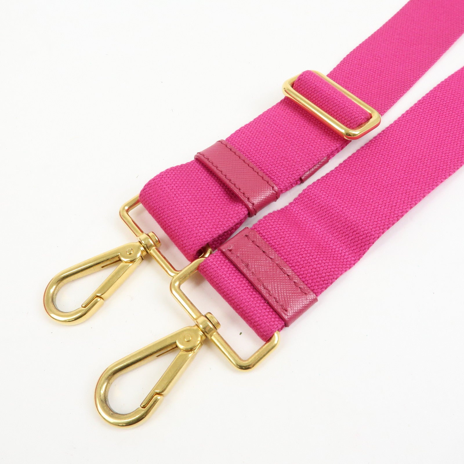 PRADA Triangle Logo Canapa Mini 2Way Bag Hand Bag Pink B2439G