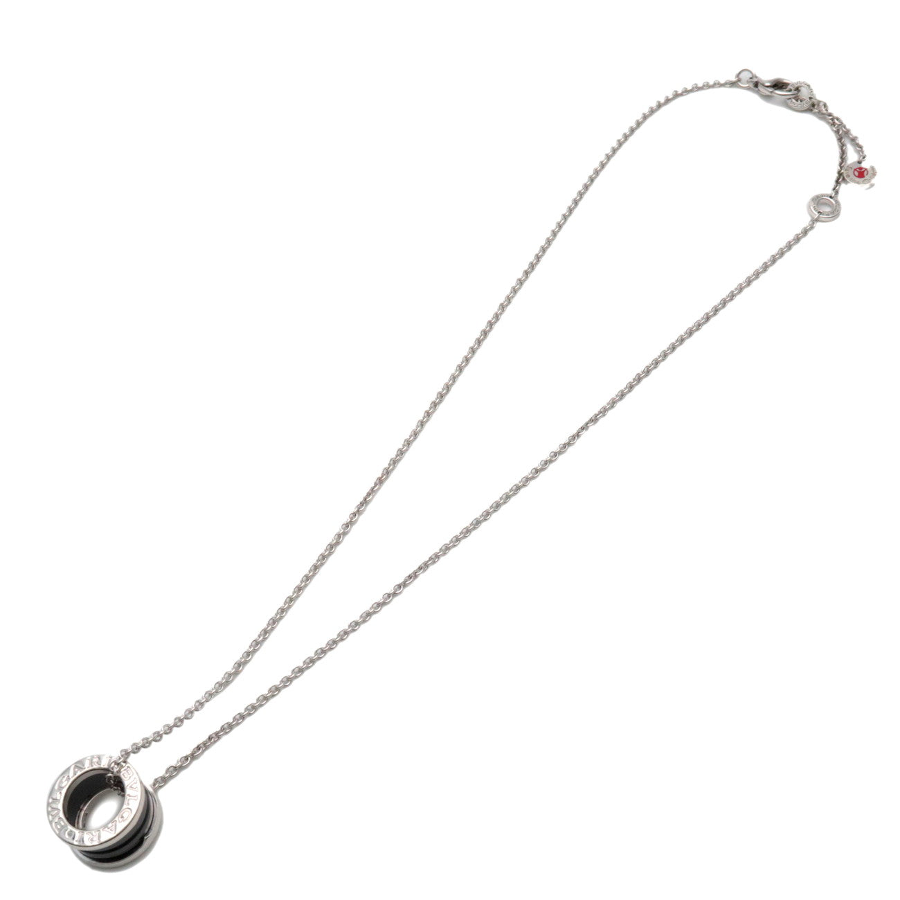 BVLGARI B-Zero1 Save the Children Necklace SV925 Black Ceramic