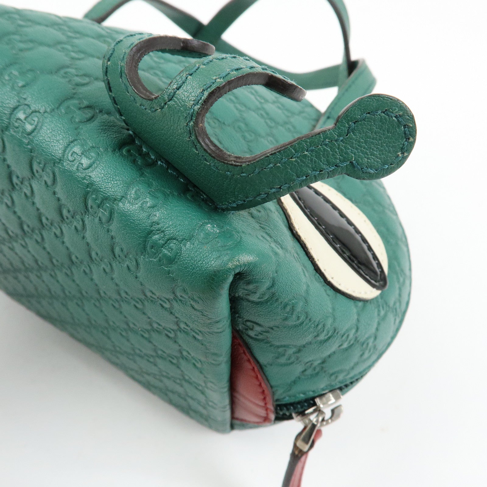 GUCCI Children’s Microguccissima Leather Hand Bag Frog Motif 340620