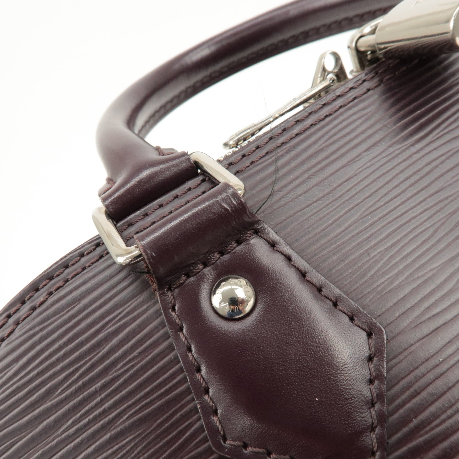 Louis Vuitton Epi Leather Alma PM Hand Bag Cassis M5280K Used