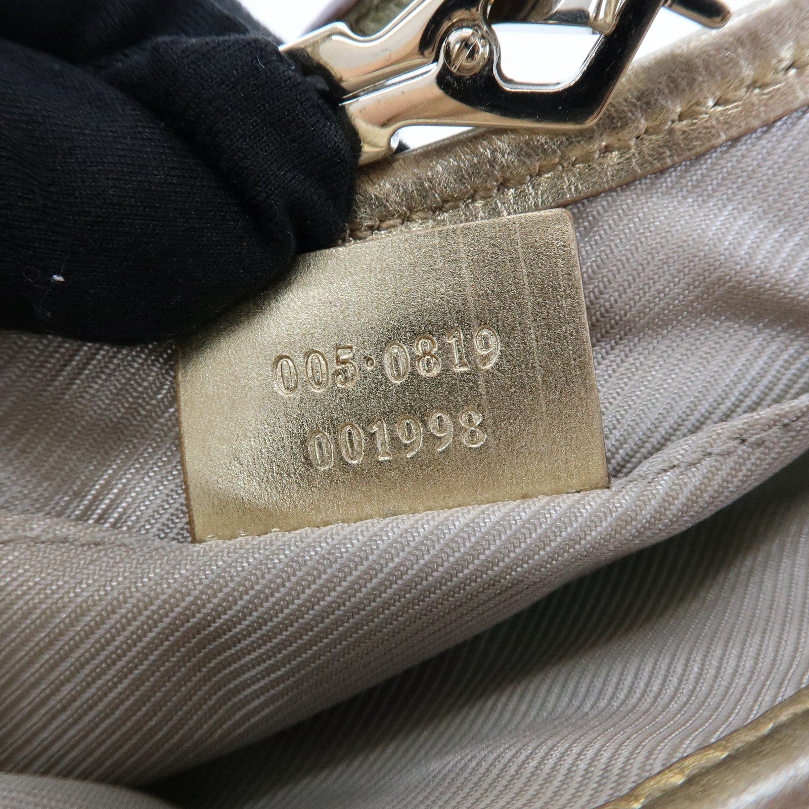 GUCCI Jackie GG Monogram Canvas Leather Mini Pouch 005・0819