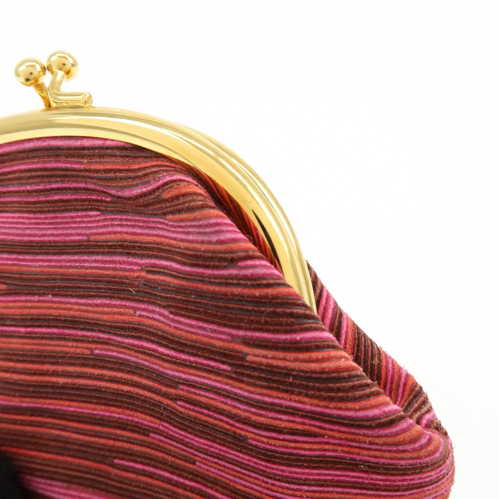 HERMES Vibrato Emile Kiss Lock Coin Case Coin Purse Purple