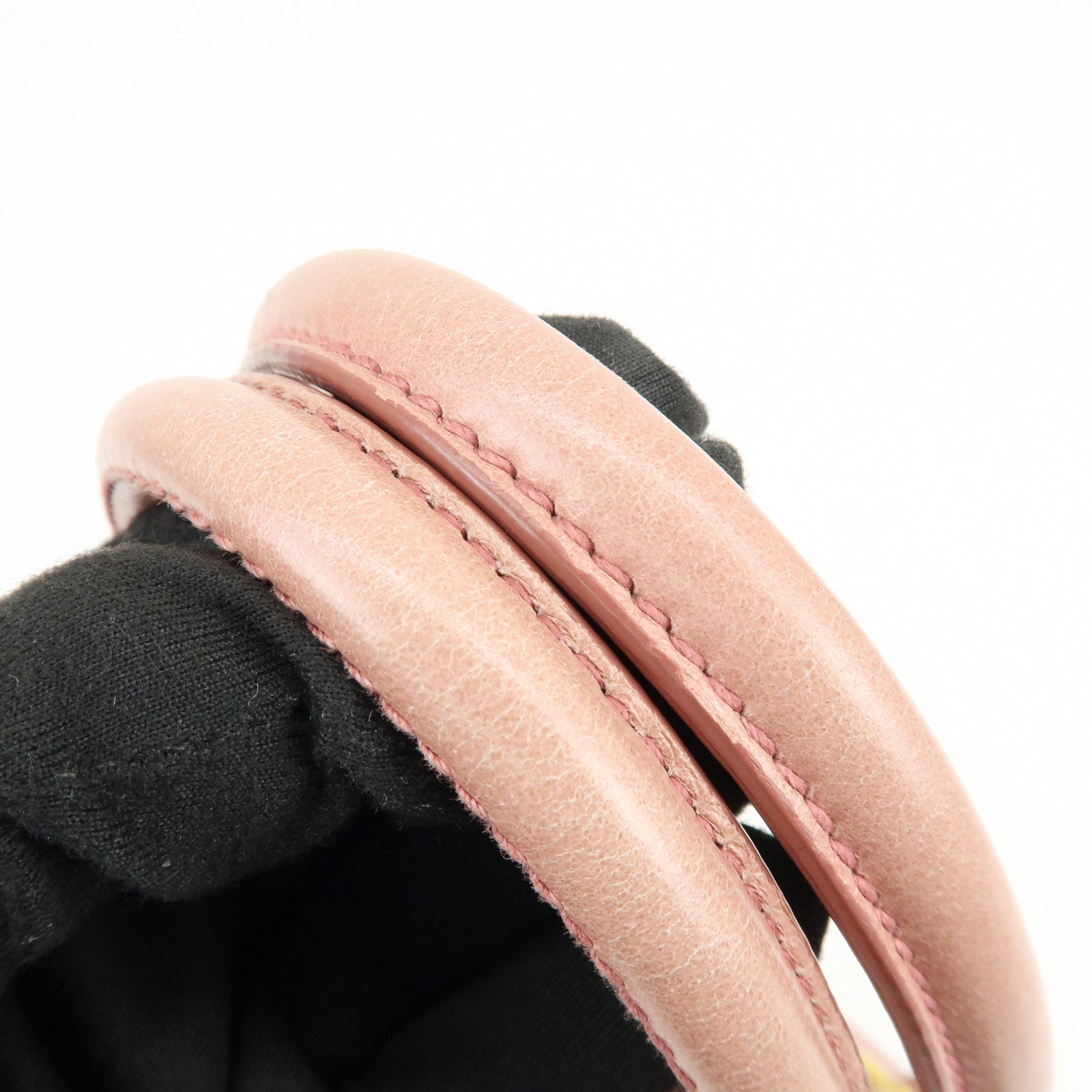 MIU MIU Leather Ribbon 2Way Bag Hand Bag Shoulder Bag Pink