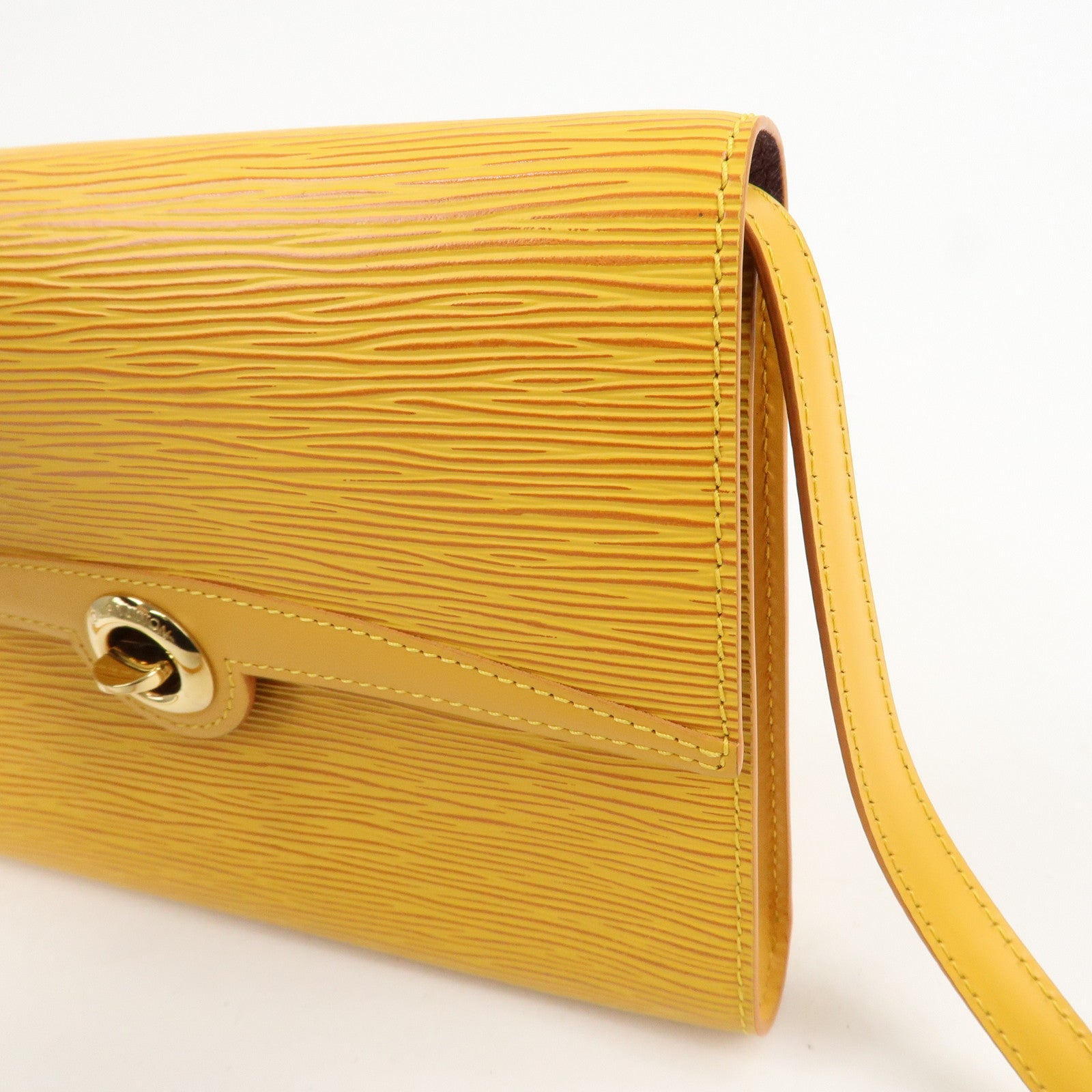 Louis Vuitton Epi Pochette Arche Shoulder Bag Tassili Yellow M52579
