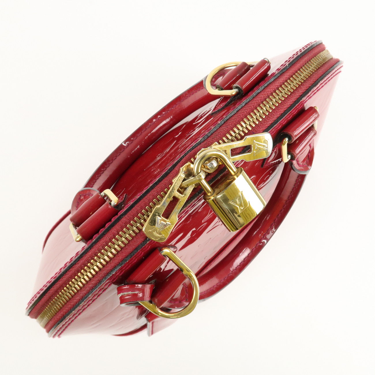 Louis Vuitton Monogram Vernis Alma BB 2Way Bag Rose Indien M91771 Used