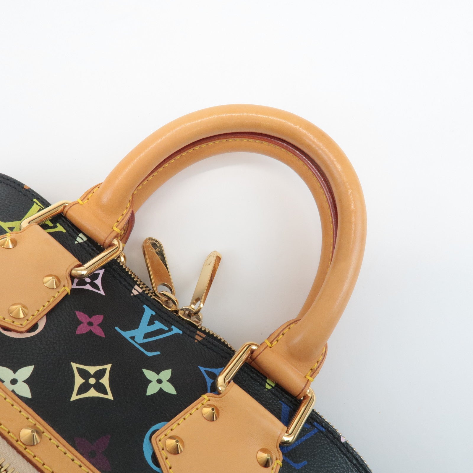 Louis Vuitton Monogram Multicolor Alma Hand Bag Noir M92646