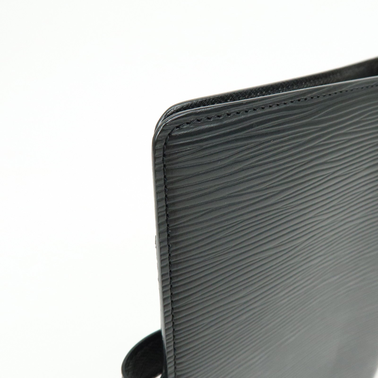 Louis Vuitton Epi Agenda MM Planner Cover Noir Black R20202