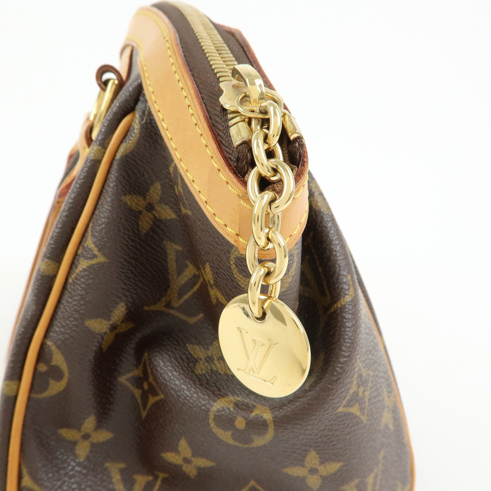 Louis Vuitton Monogram Tivoli PM Hand Bag Shoulder Bag Brown M40143