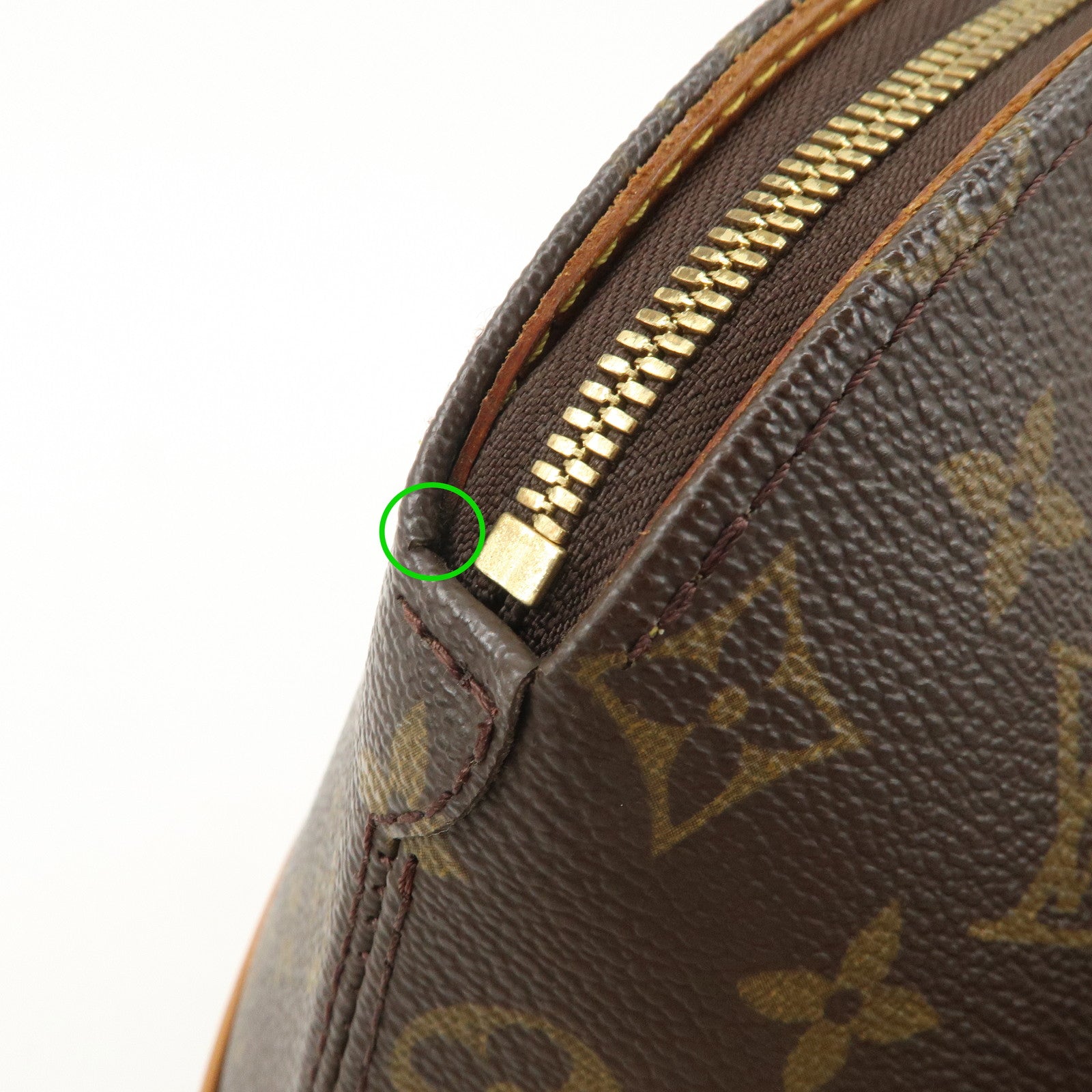 Louis Vuitton Monogram Ellipse PM Hand Bag Brown Gold Hardware M51127 Used