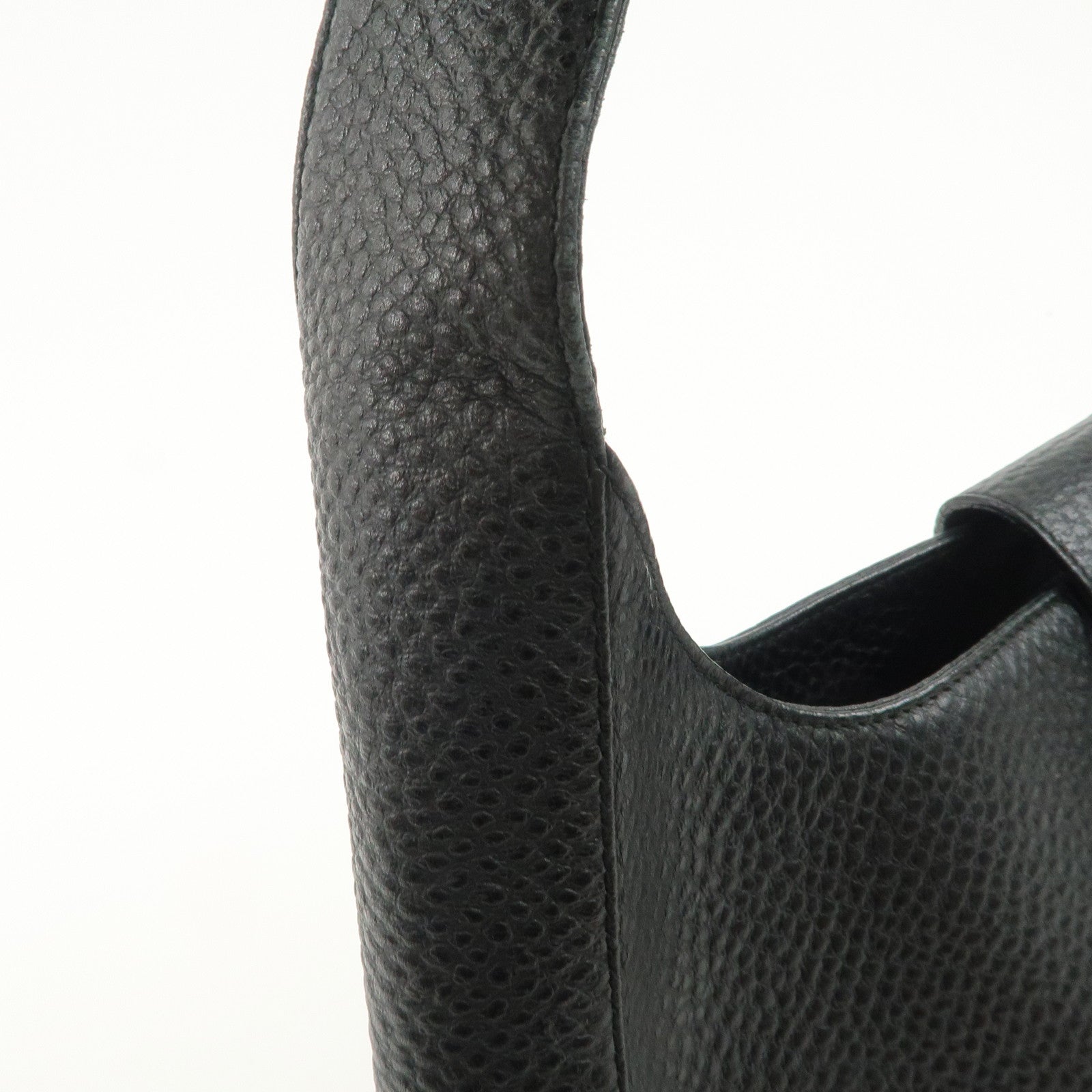 Ferragamo Gancini Shoulder Bag Hand Bag Black