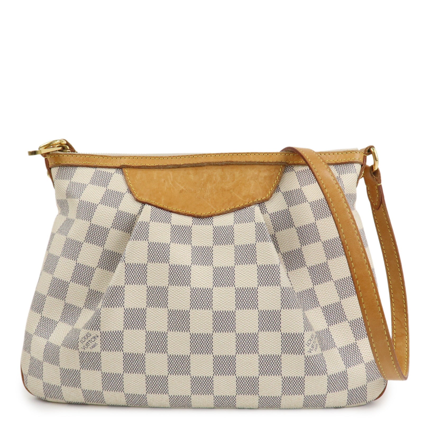 Louis Vuitton Damier Azur Siracusa PM Shoulder Bag M41113 Used