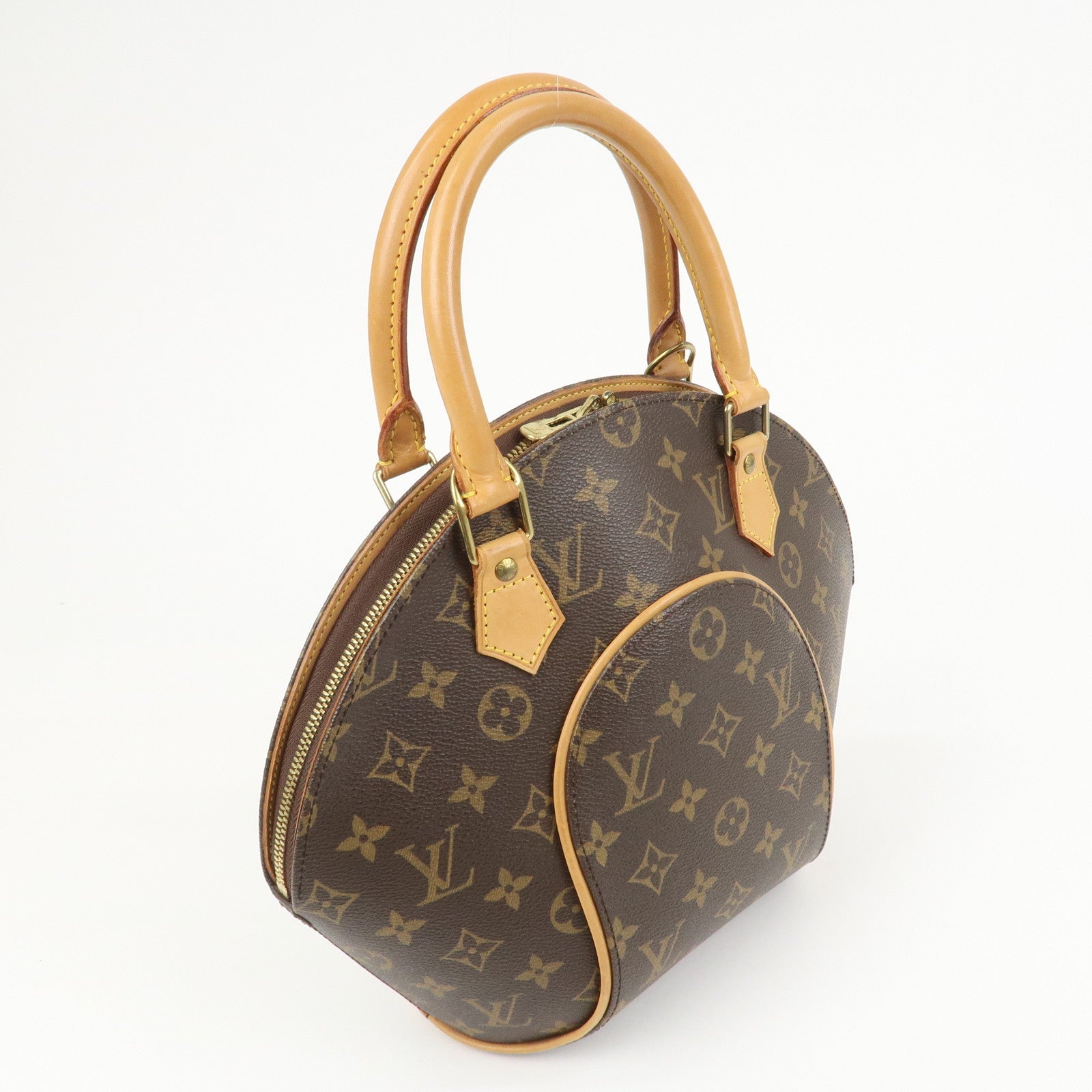 Louis Vuitton Monogram Ellipse PM Hand Bag Brown M51127