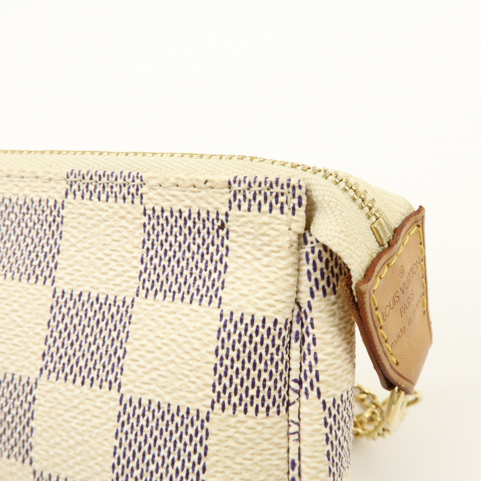 Louis Vuitton Damier Azur Mini Pochette Accesoire Pouch N58010