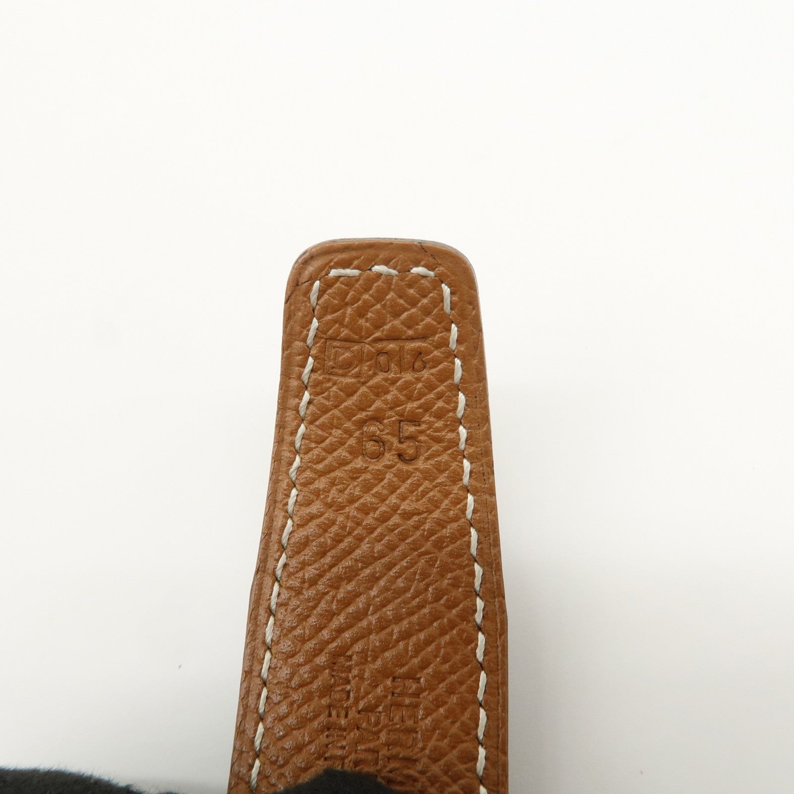 HERMES H Buckle Reversible Constance Belt 65 □D Stamped Black