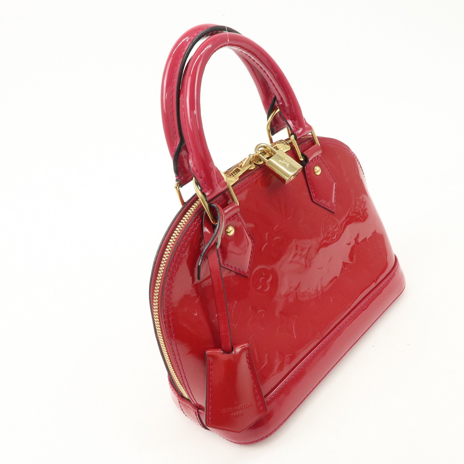 Louis Vuitton Monogram Vernis Alma BB Hand Bag Rose Indien M91771 Used