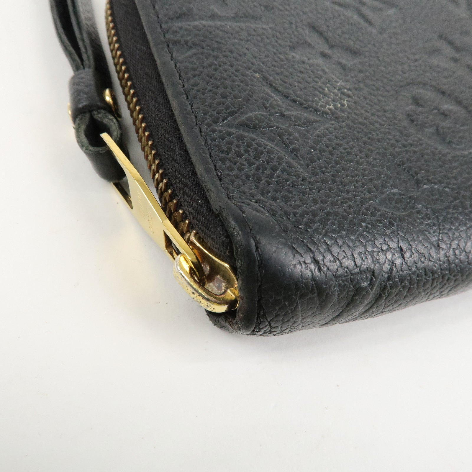 Louis Vuitton Monogram Empreinte Leather Round Zippy Wallet M61864 Used