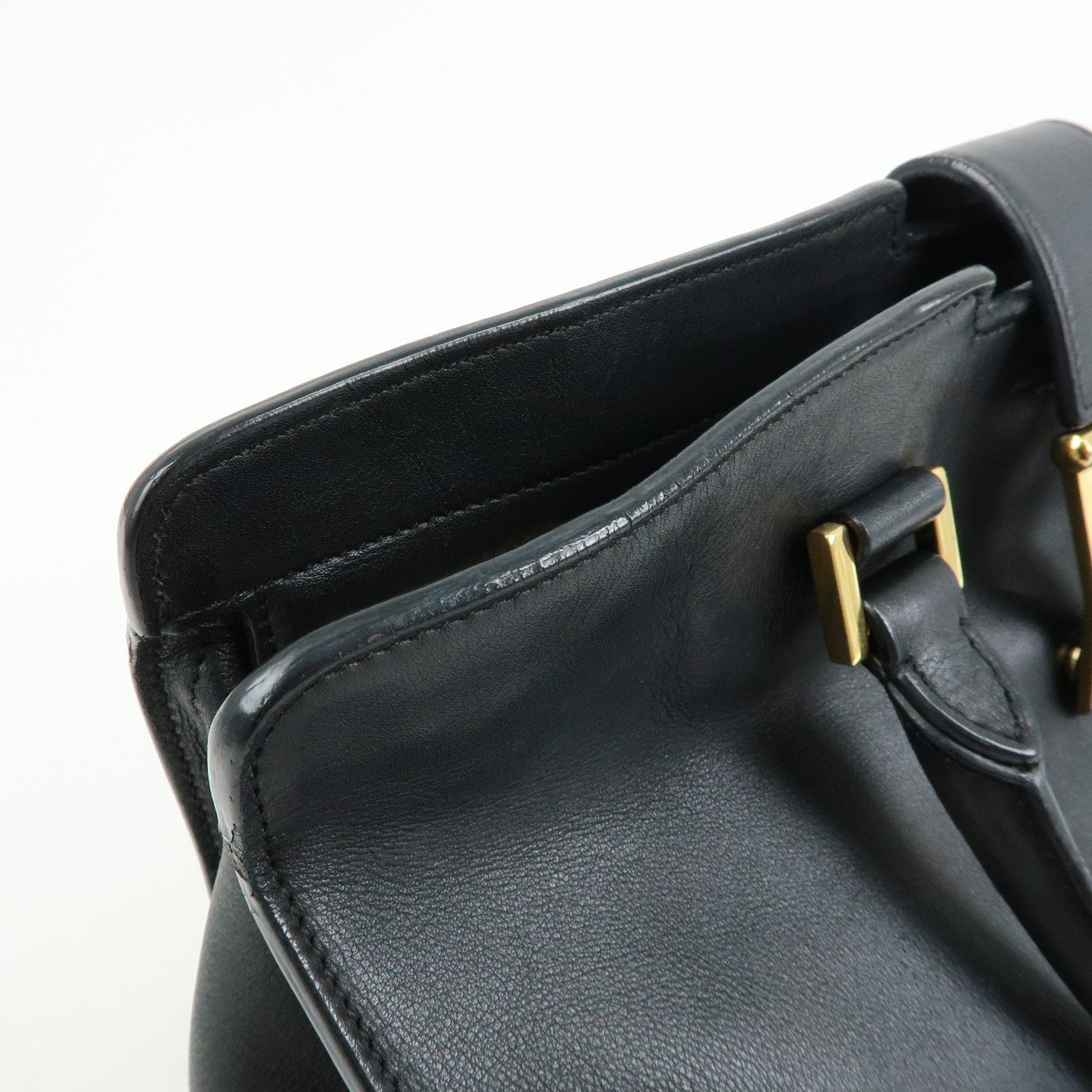 SAINT LAURENT PARIS Petit Cabas Y Line Leather 2WayBag Black 311210