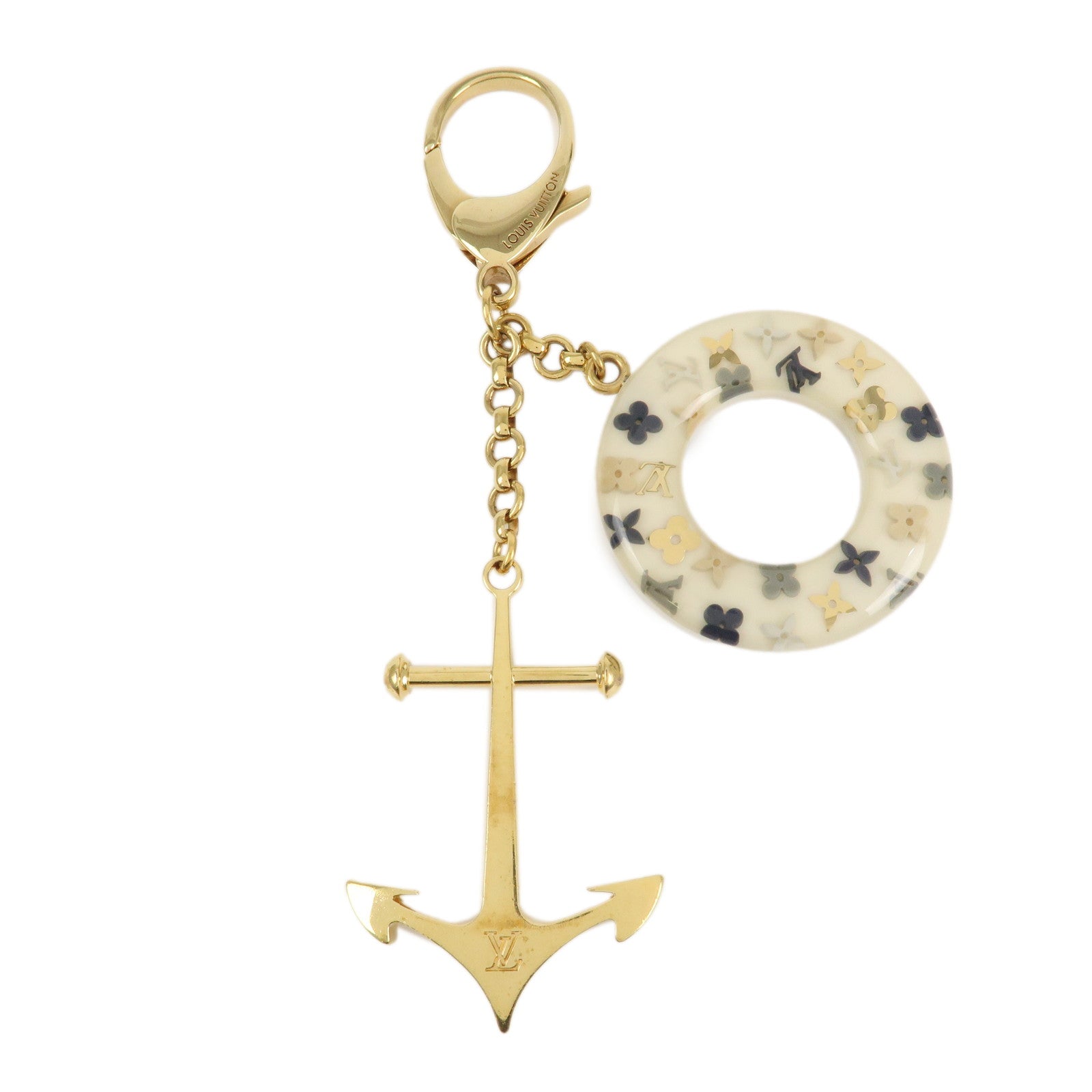 Louis Vuitton Monogram Porte Cles Marine Anchor Swim Ring Charm M66141 Used