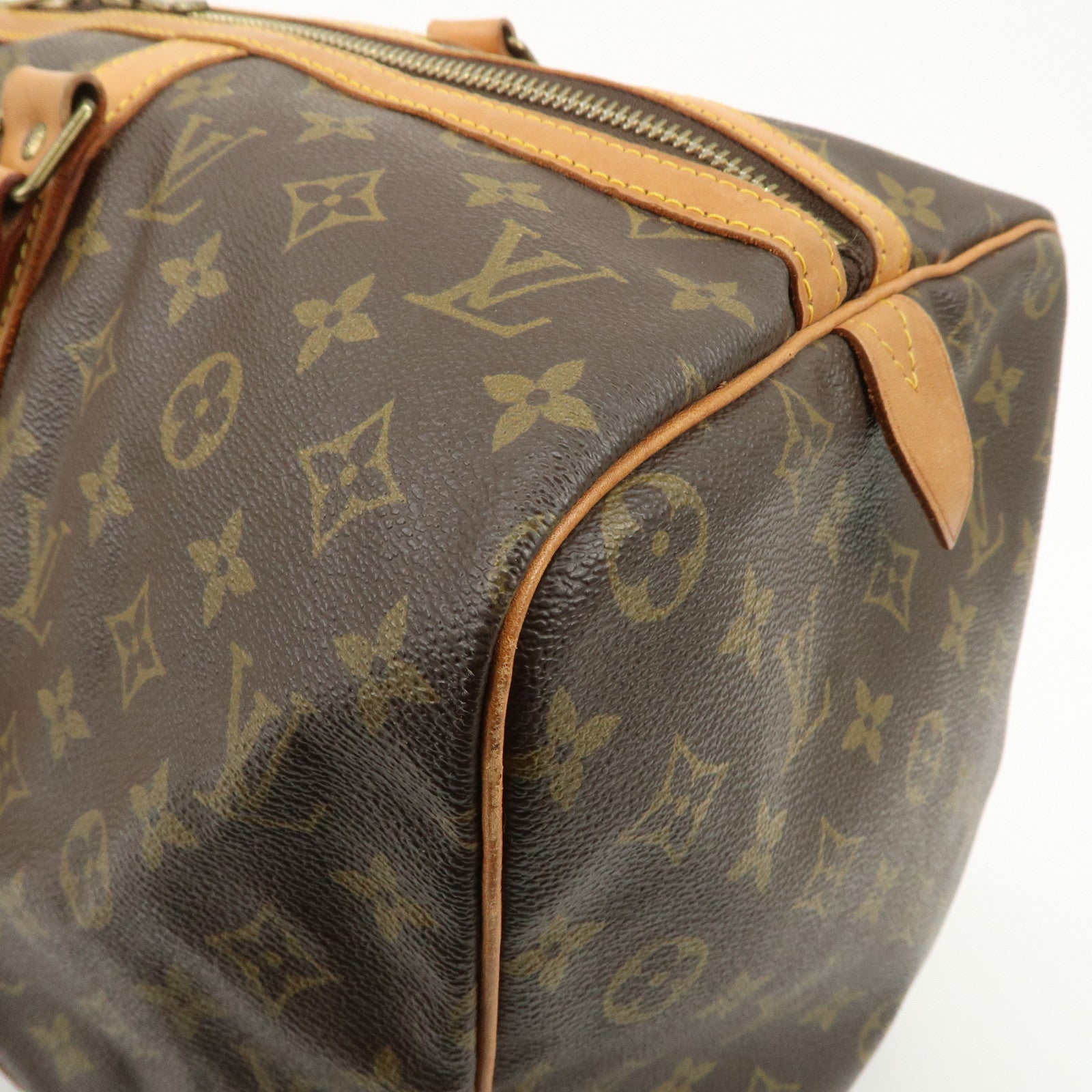 Louis Vuitton Monogram Sac Souple 45 Boston Bag Brown M41624