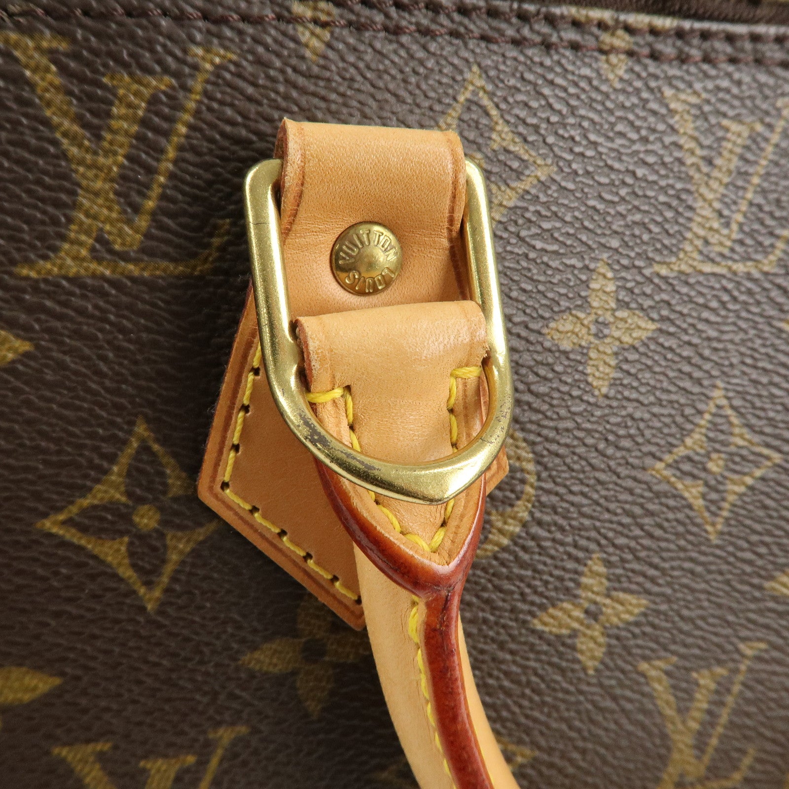 Louis Vuitton Monogram Canvas Alma Hand Bag Brown M51130 Used