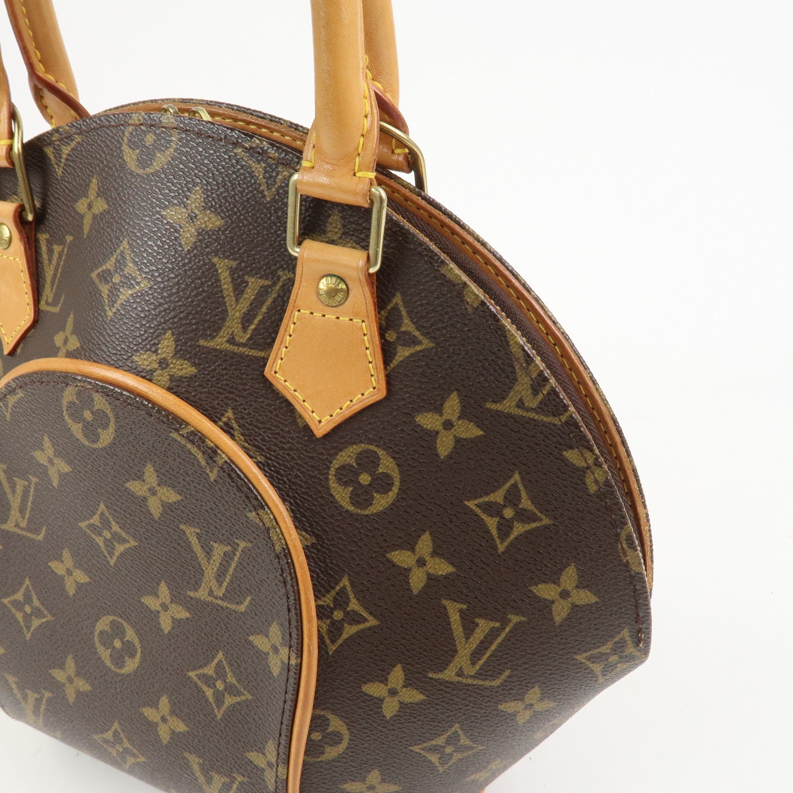 Louis Vuitton Monogram Ellipse PM Hand Bag Brown M51127