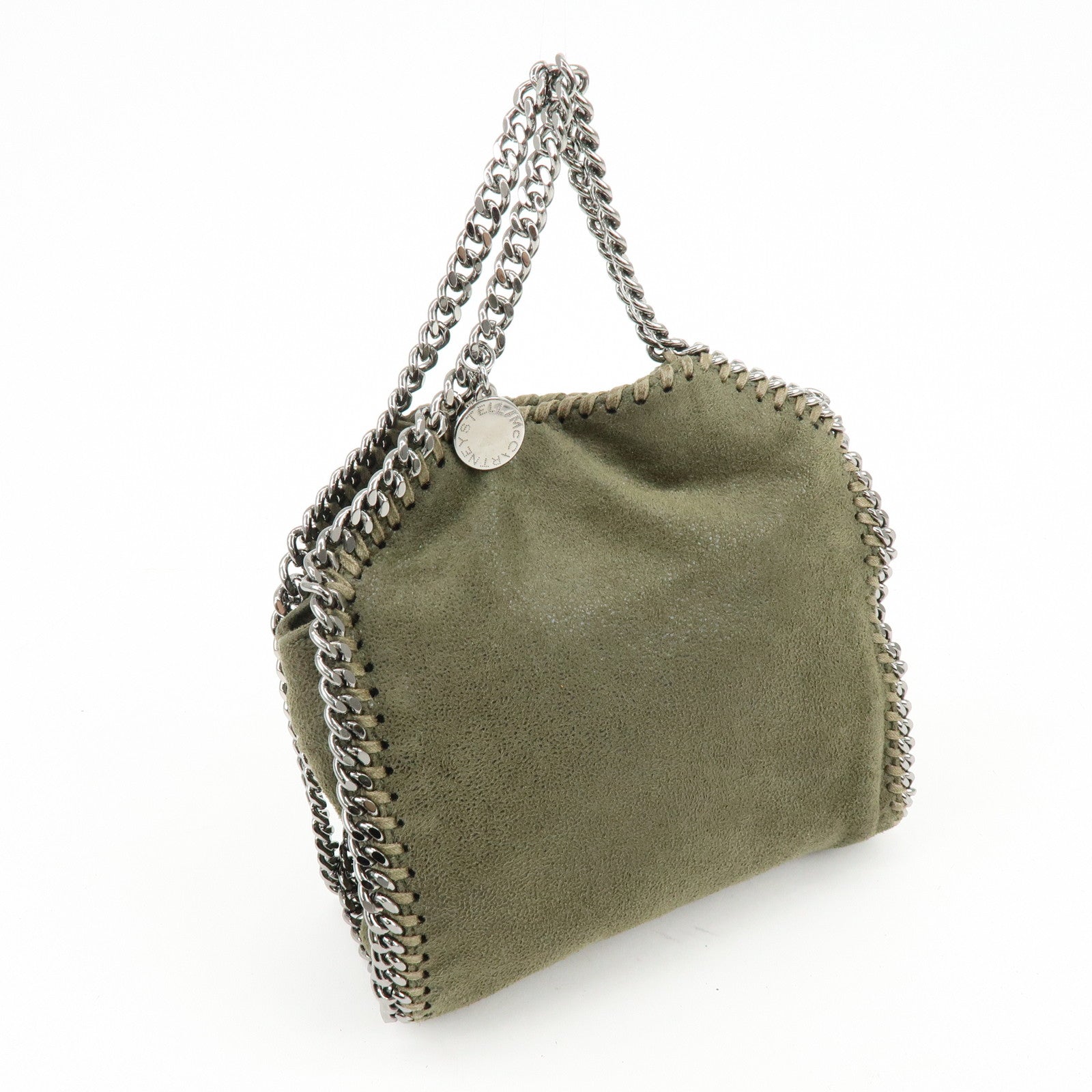 STELLA MCCARTNEY Falabella Mini Faux Leather 2Way Bag Khaki