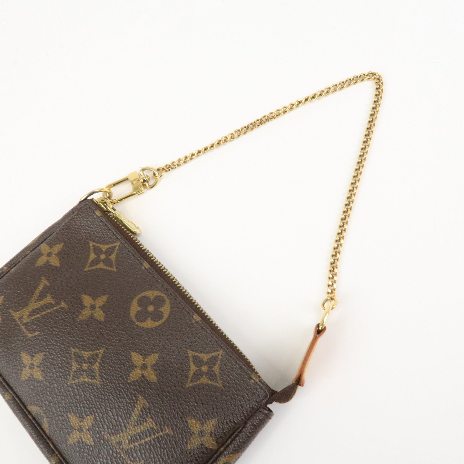 Louis Vuitton Monogram Mini Pochette Accessoires Hand Bag M58009