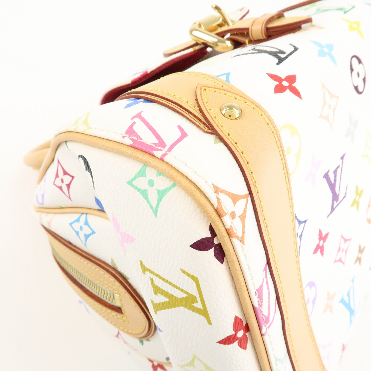 Louis Vuitton Monogram Multicolor Priscilla Hand Bag Blanc M40096