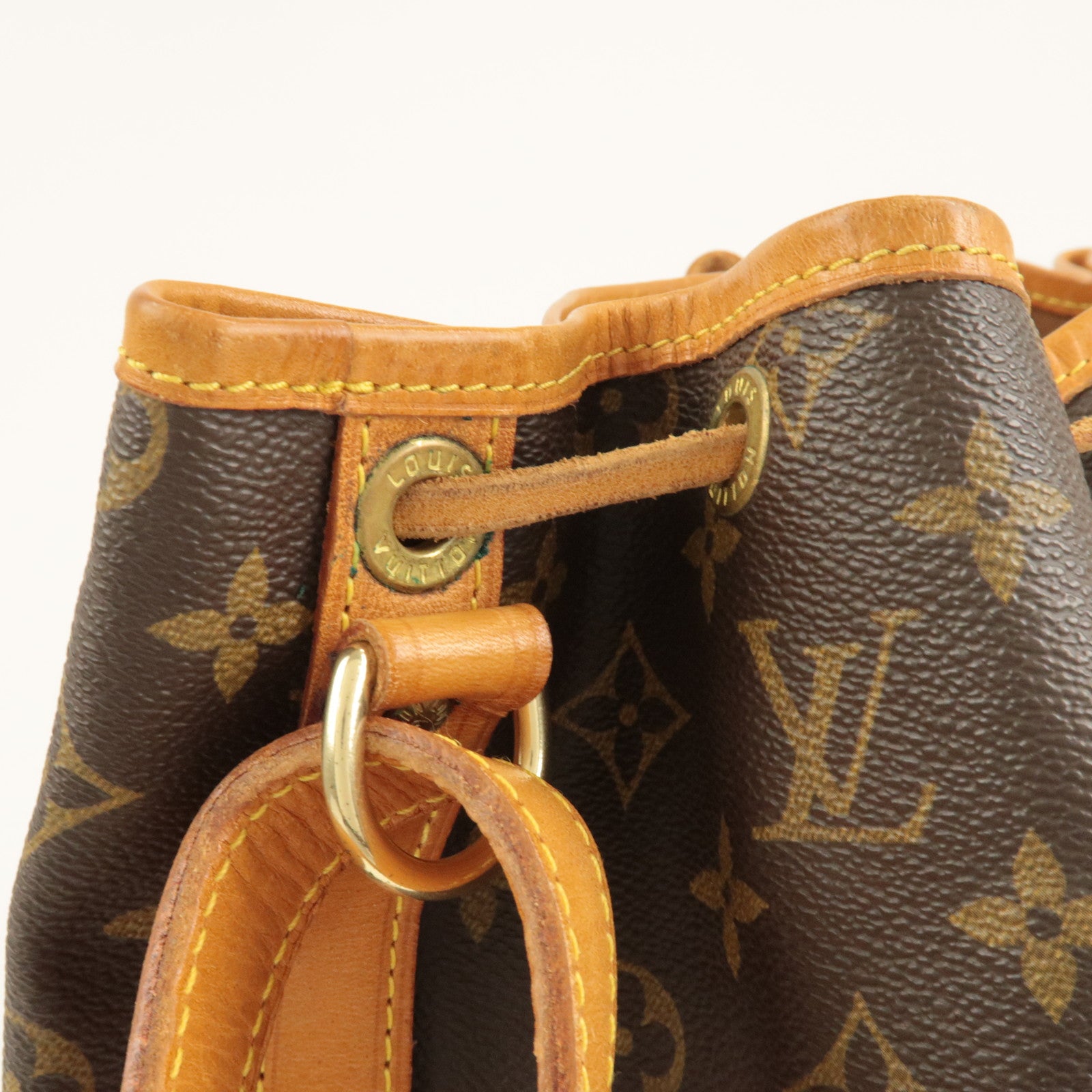 Louis Vuitton Monogram Noe Shoulder Bag Hand Bag Brown M42224 Used