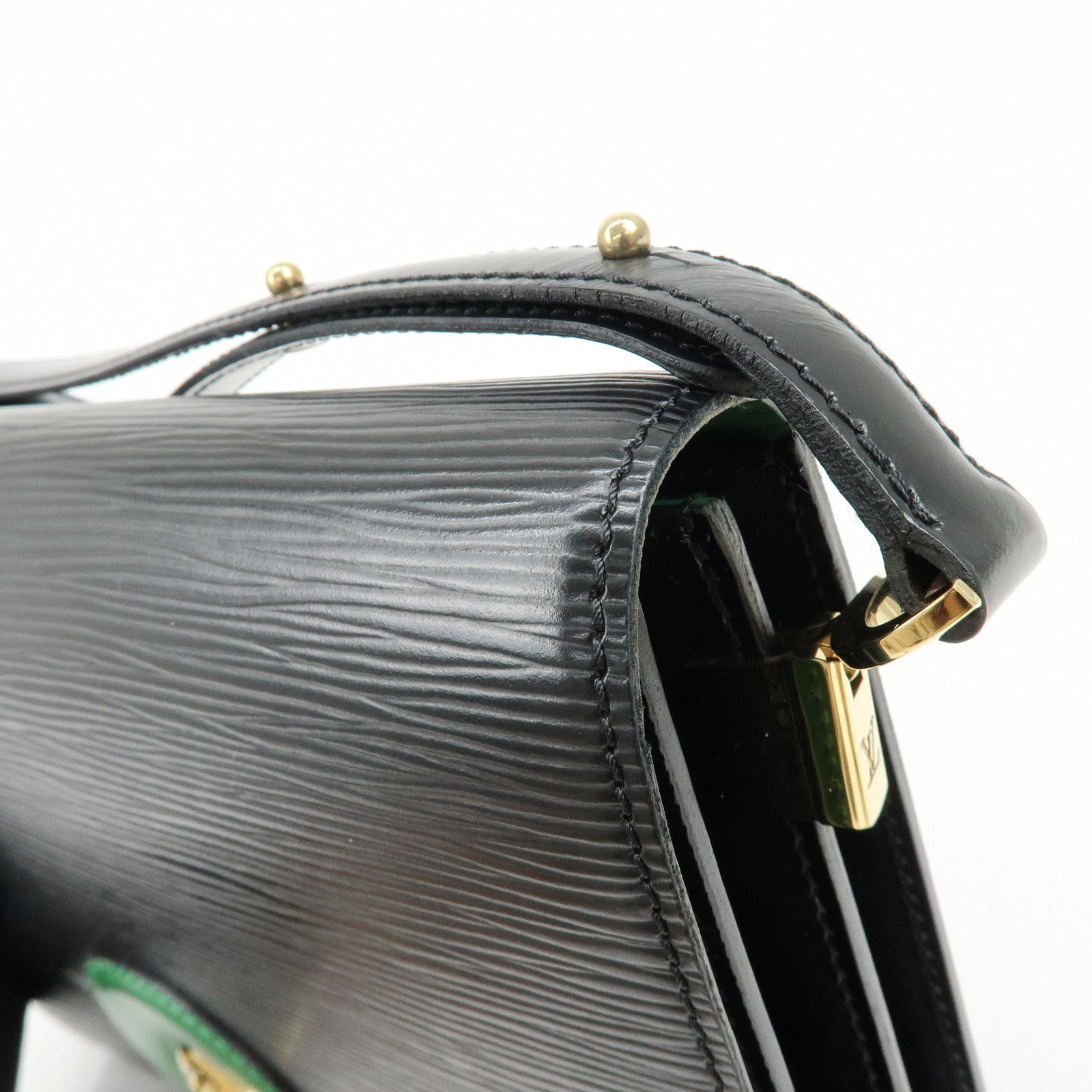 Louis Vuitton Epi Free Run Shoulder Bag Noir Borneo Green M52414
